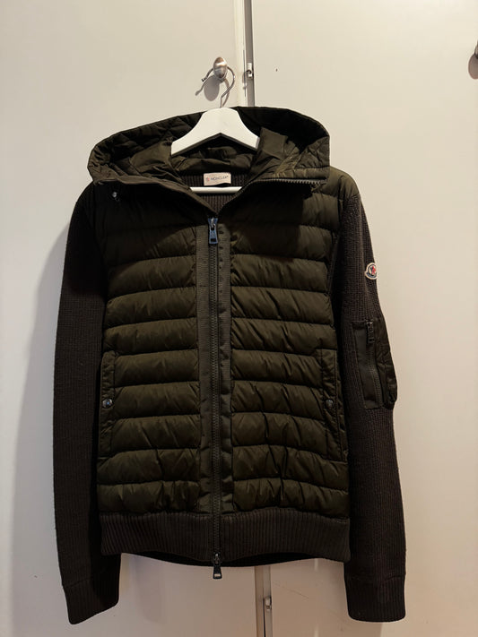 Moncler Down Hooded Cardigan