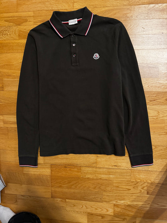 Moncler Long Sleeve Piqué Polo