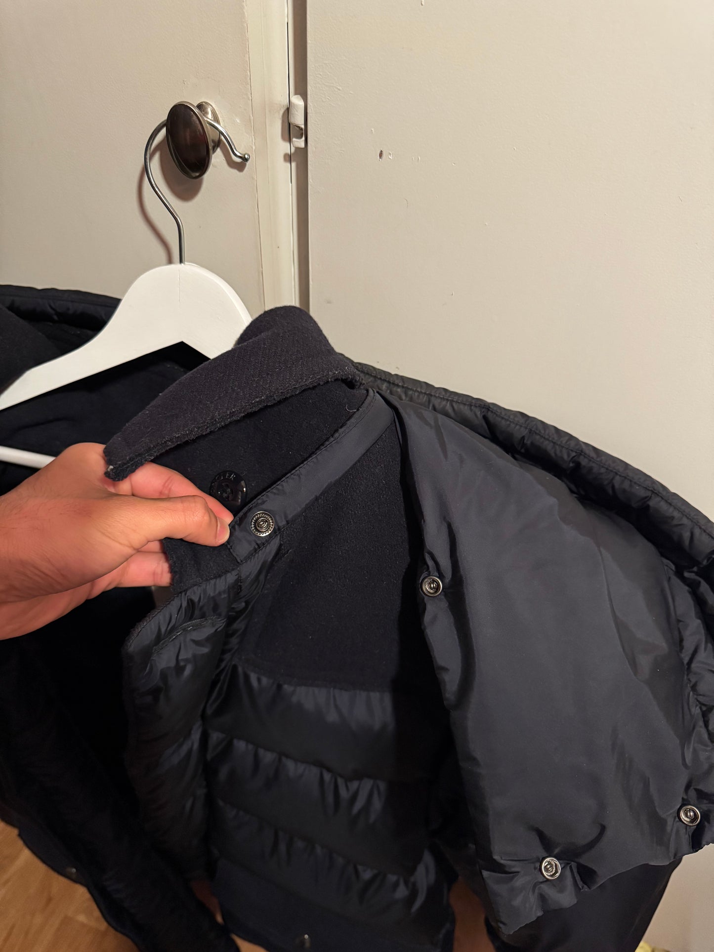 Moncler Tourville Hooded Down Parka: Size LARGE