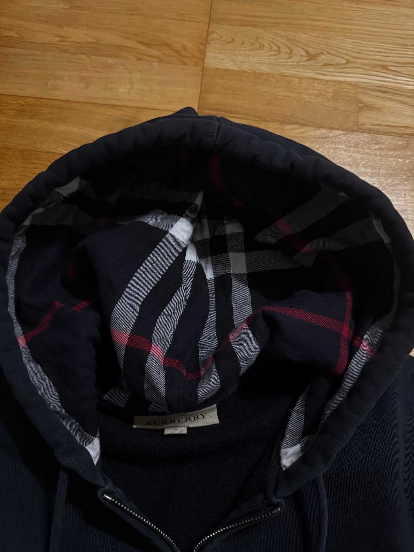 Burberry Check Zip Hoodie