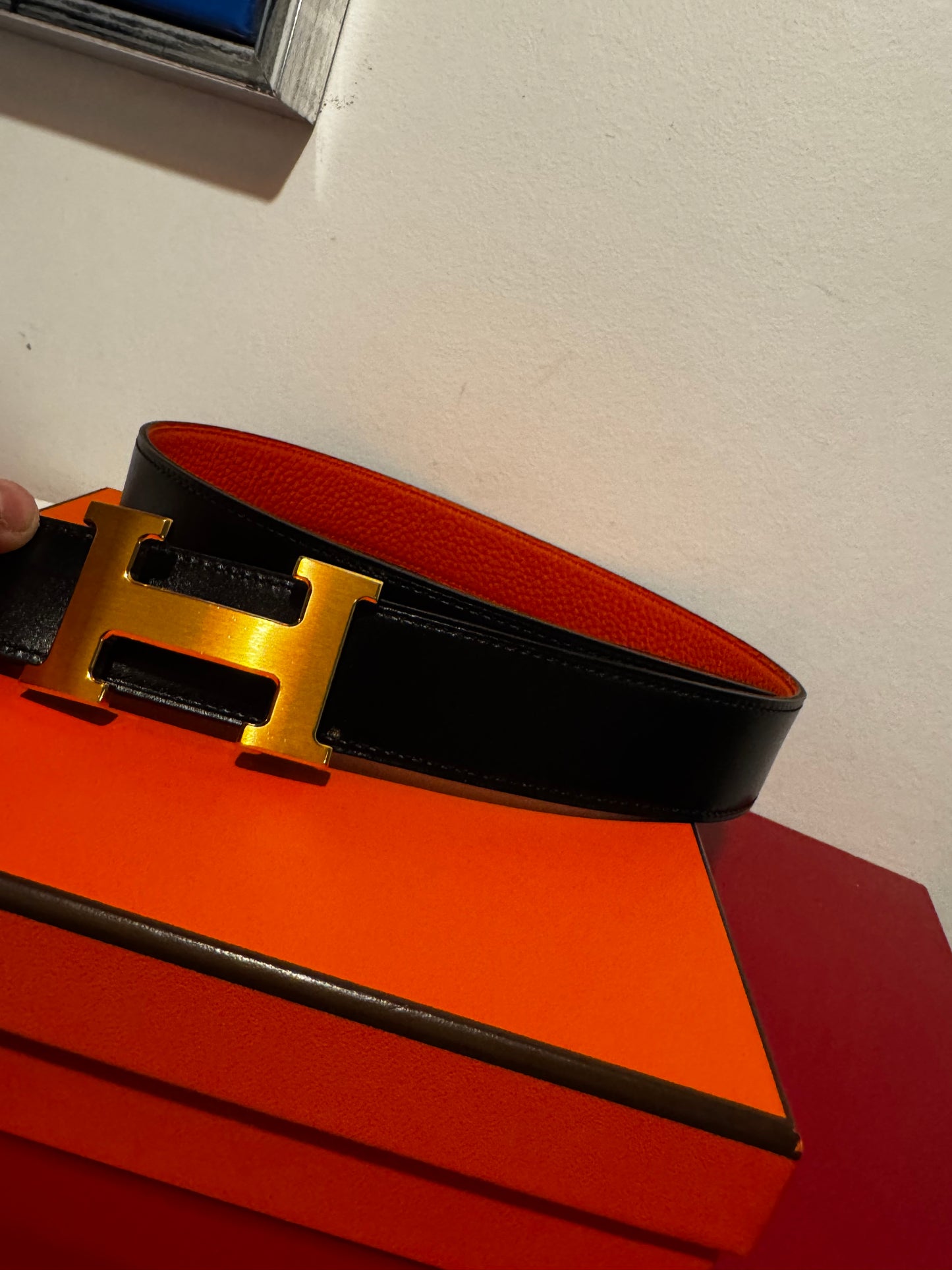 Hermes Constance Buckle Reversible Belt