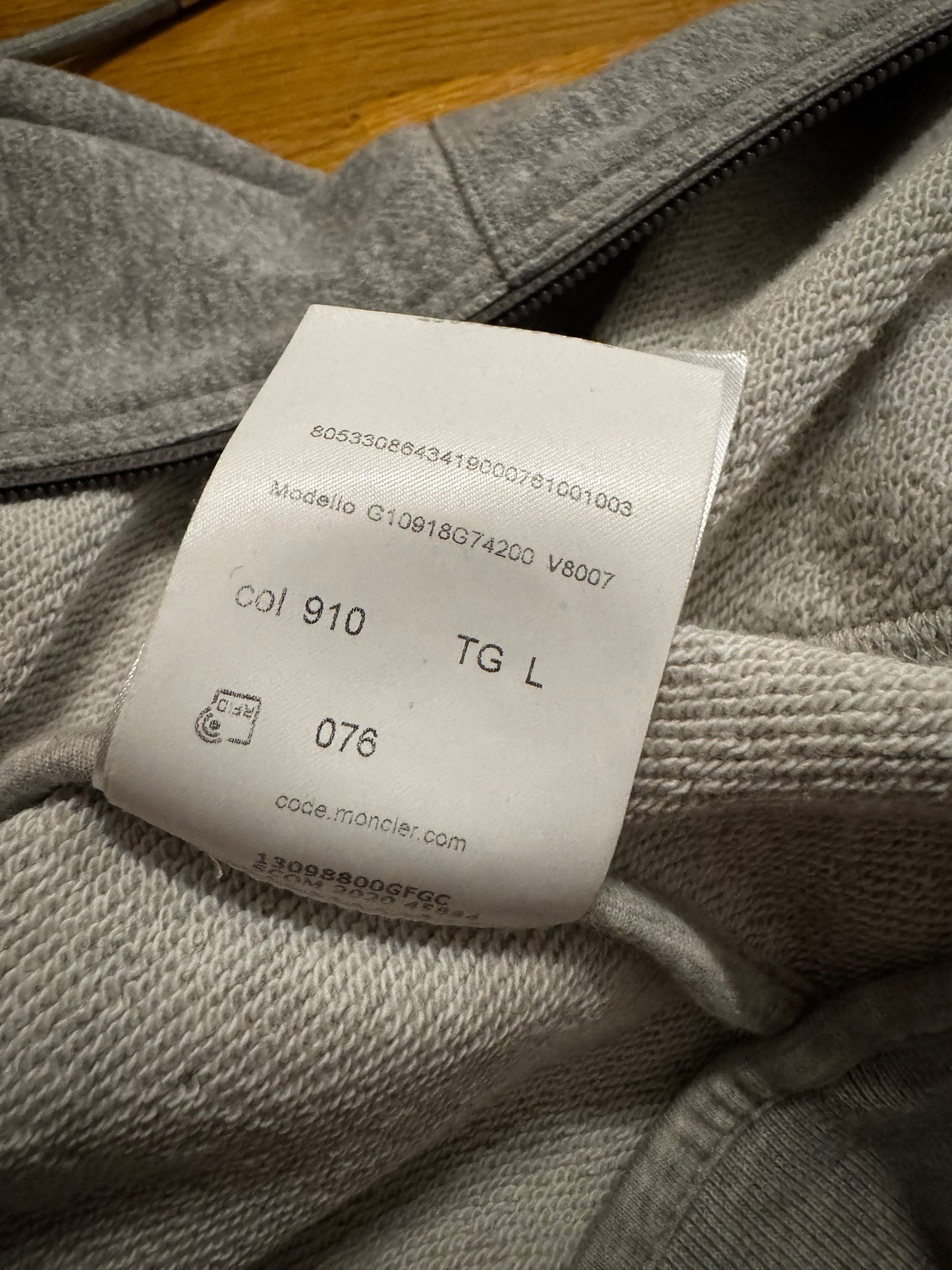 Moncler Tricolor Zip Up Hoodie