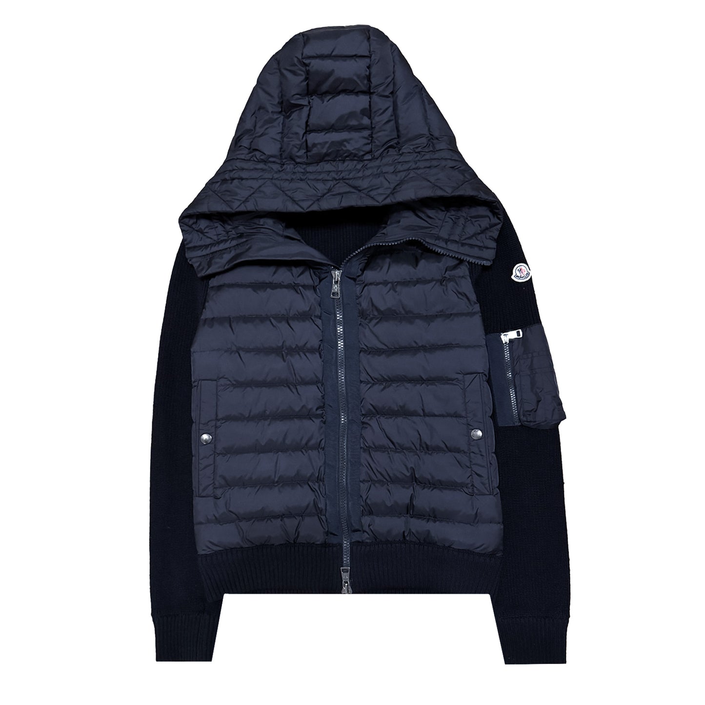 Moncler Down Hooded Cardigan