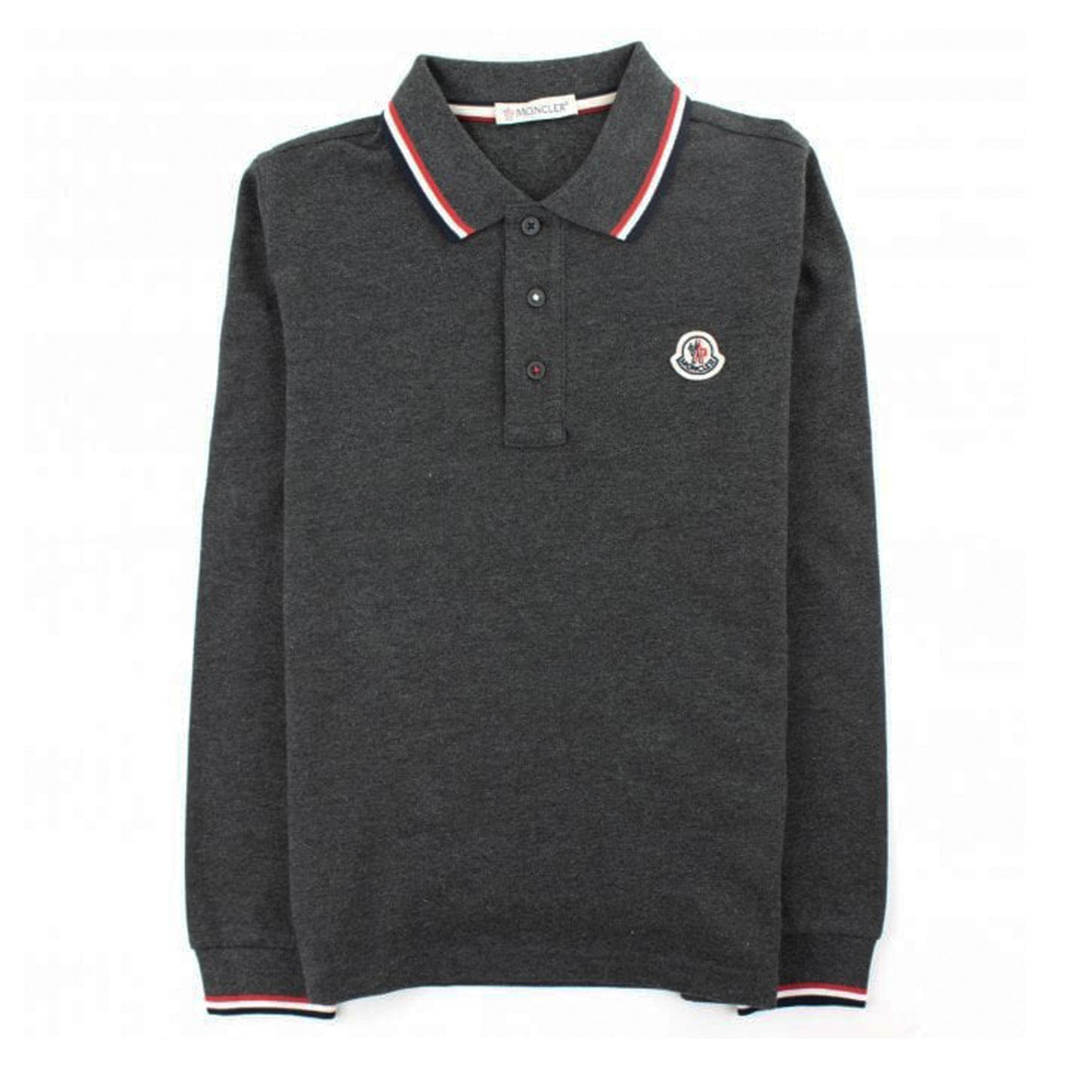 Moncler Long Sleeve Piqué Polo