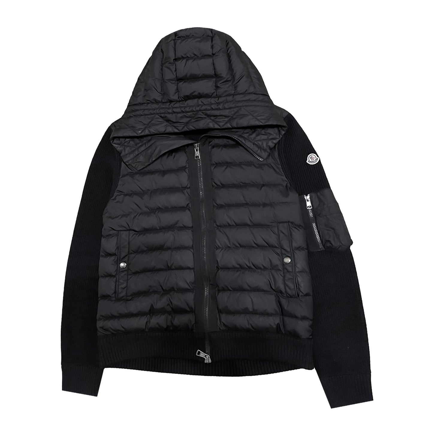 Moncler Hooded Down Cardigan