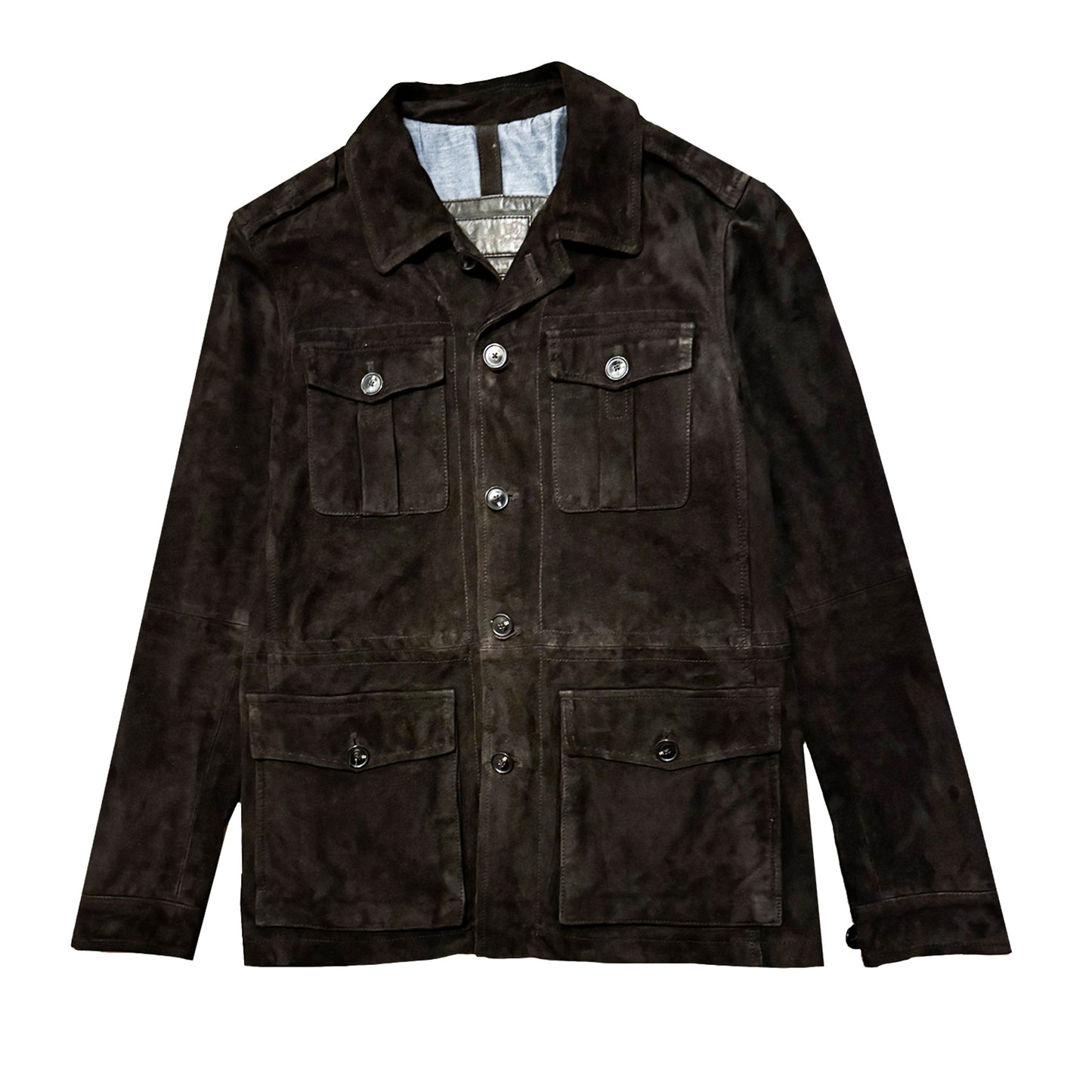 Massimo Dutti Nubuck Leather Safari Jacket