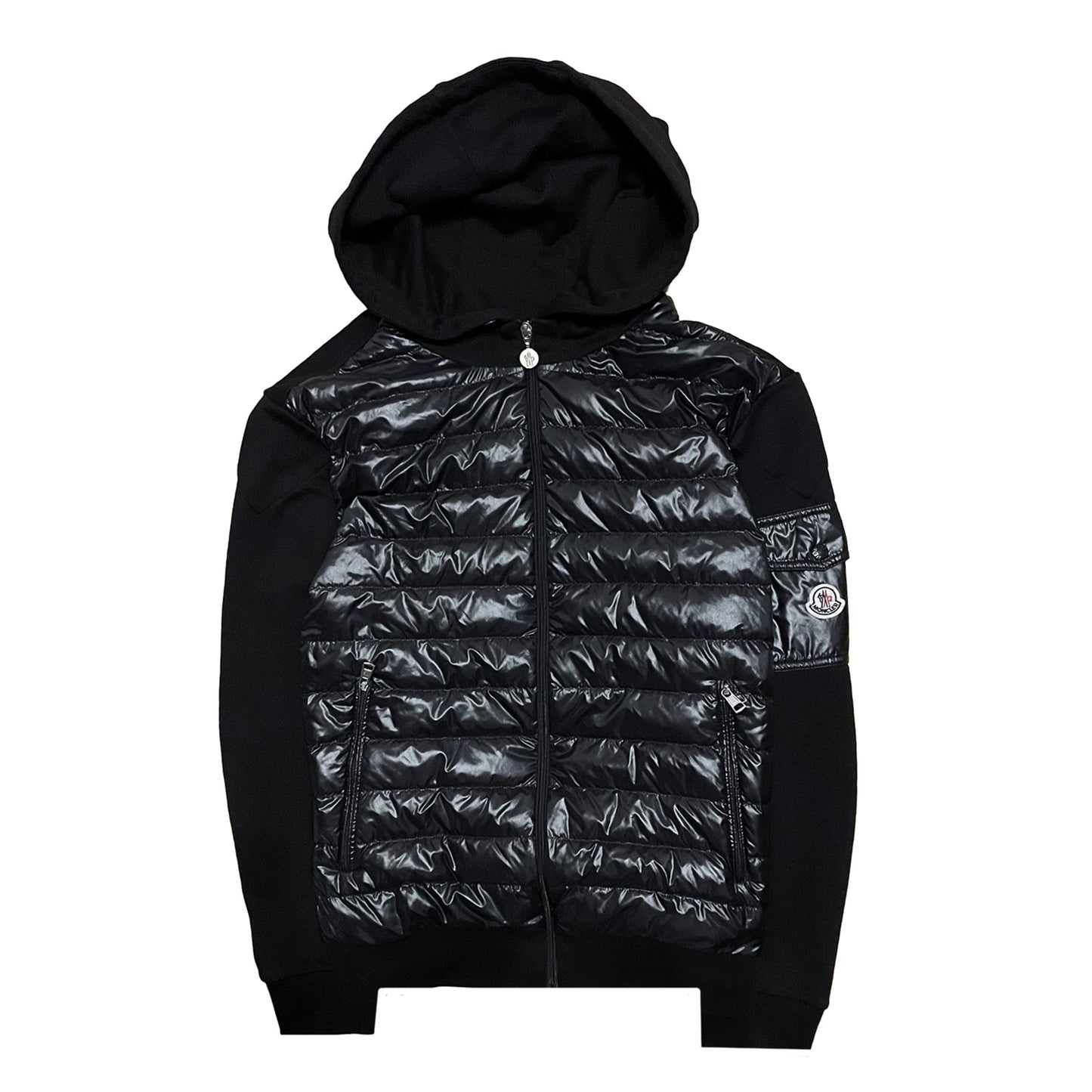 Moncler Hooded Down Cardigan