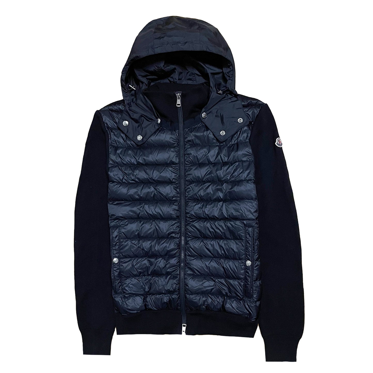 Moncler Hooded Down Cardigan