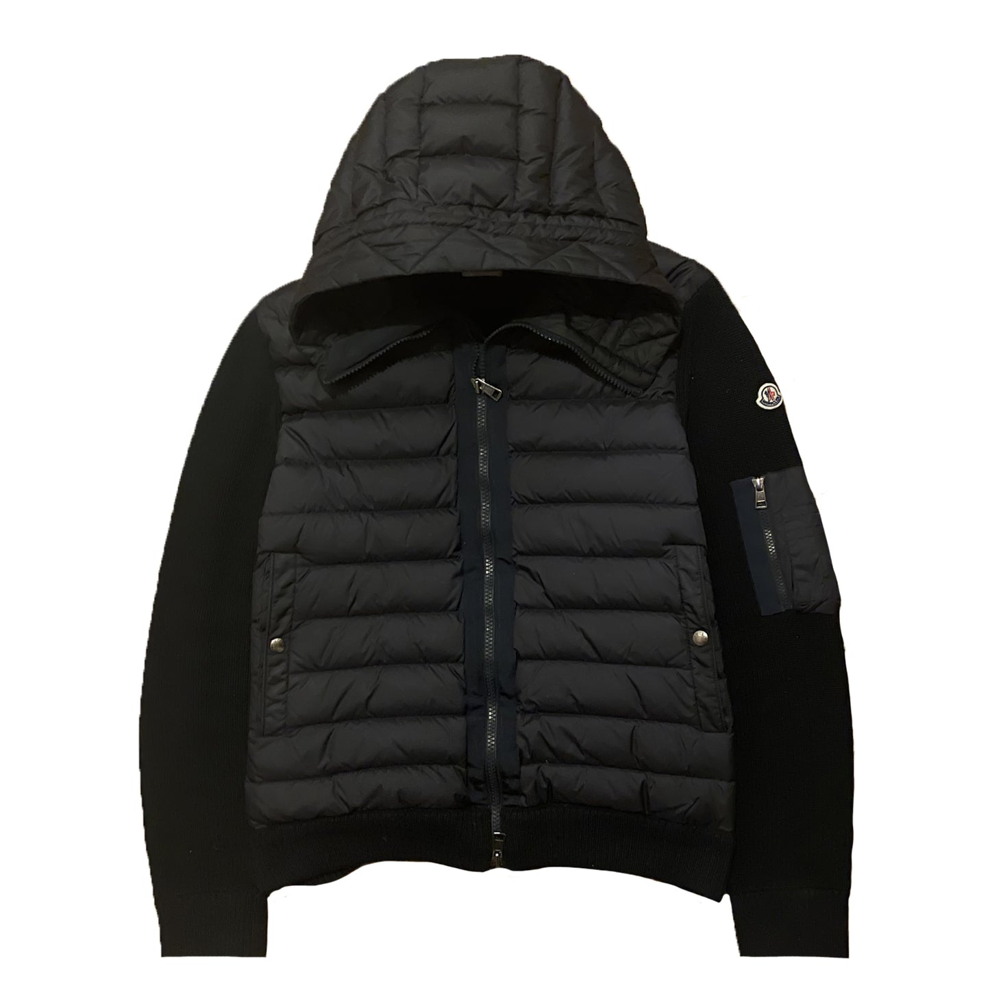 Moncler Hooded Down Cardigan