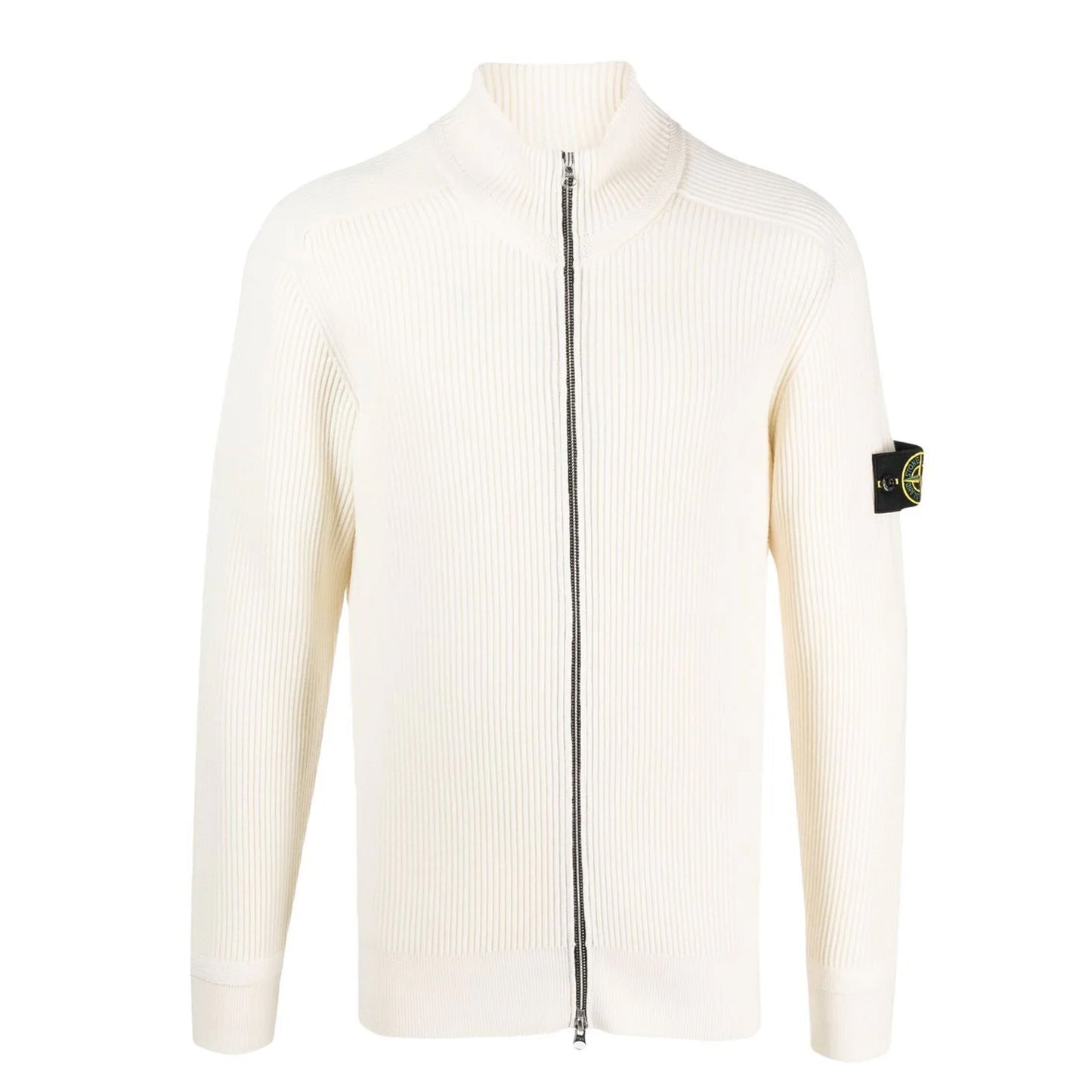 Stone Island Knitted Zip Up Cardigan