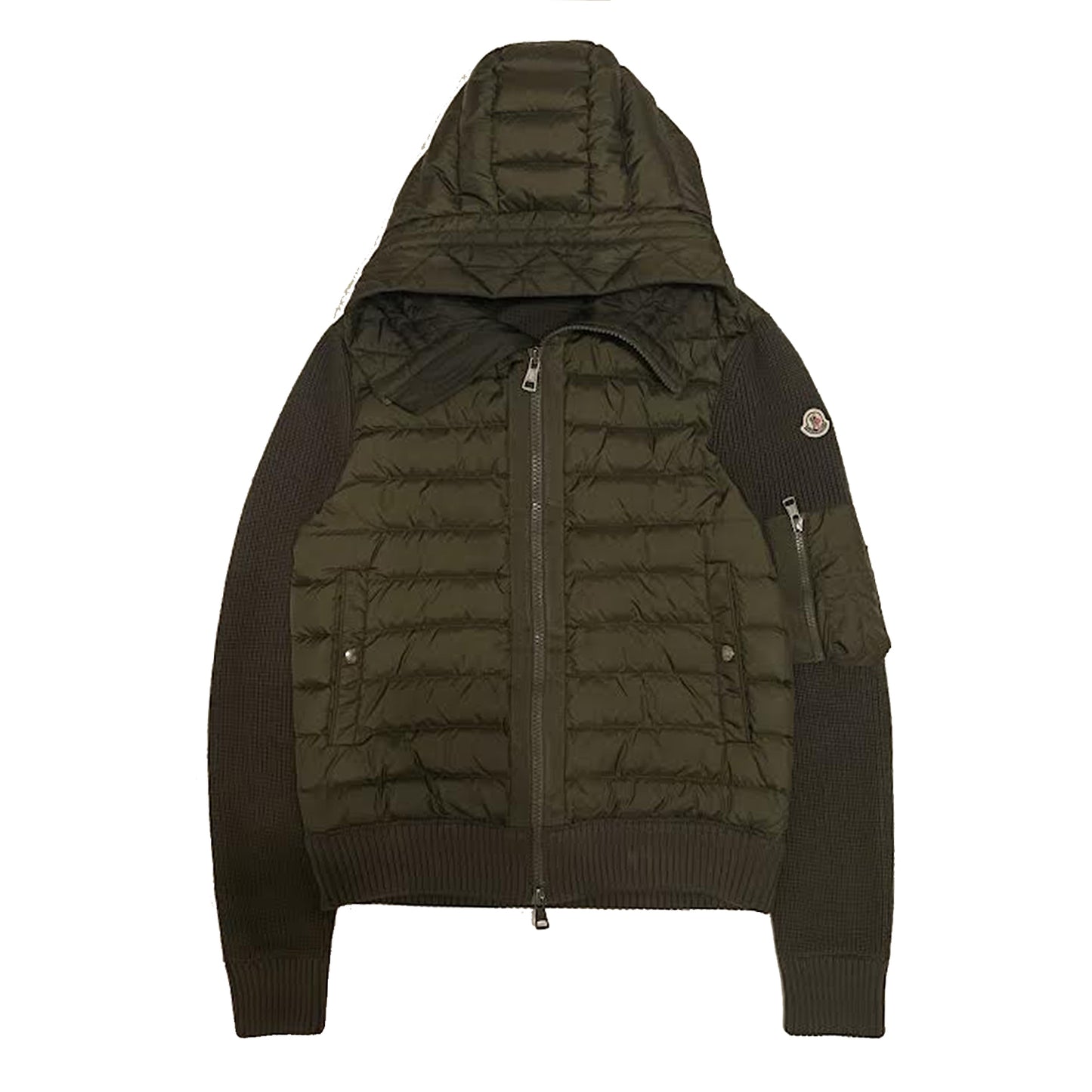 Moncler Hooded Down Cardigan