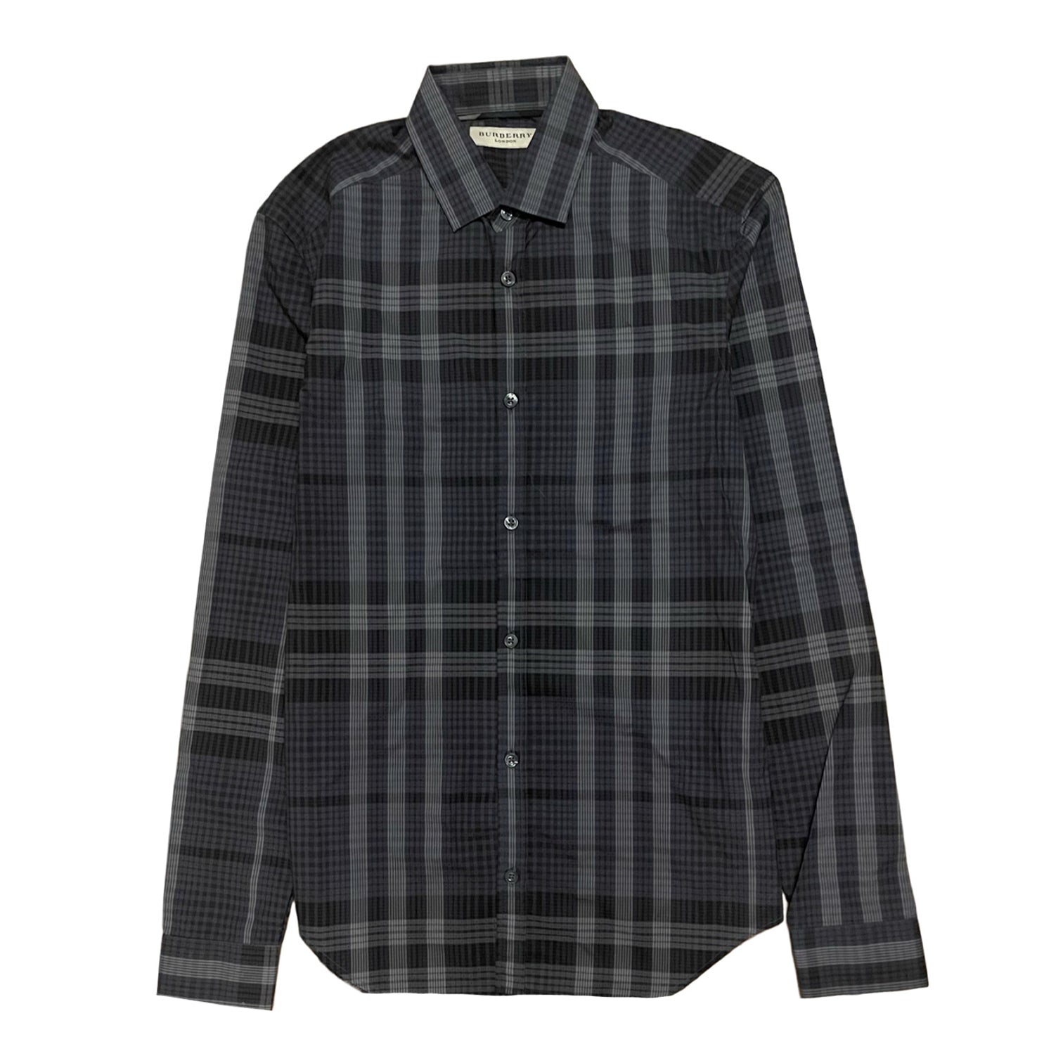 Burberry black plaid shirt online