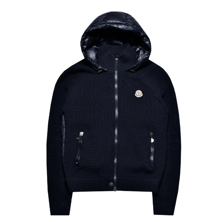 Moncler Hooded Down Cardigan