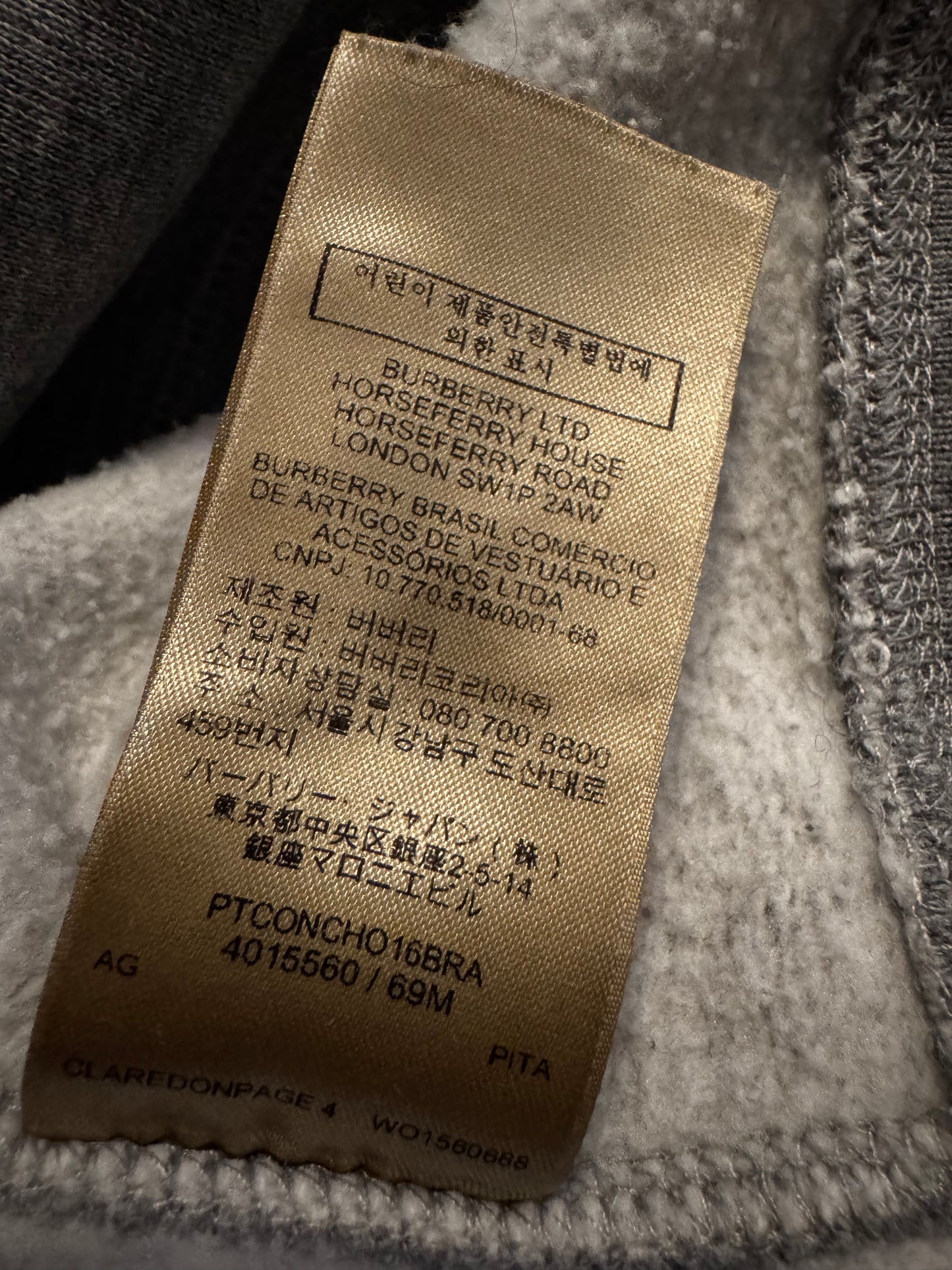 Burberry Check Zip Hoodie