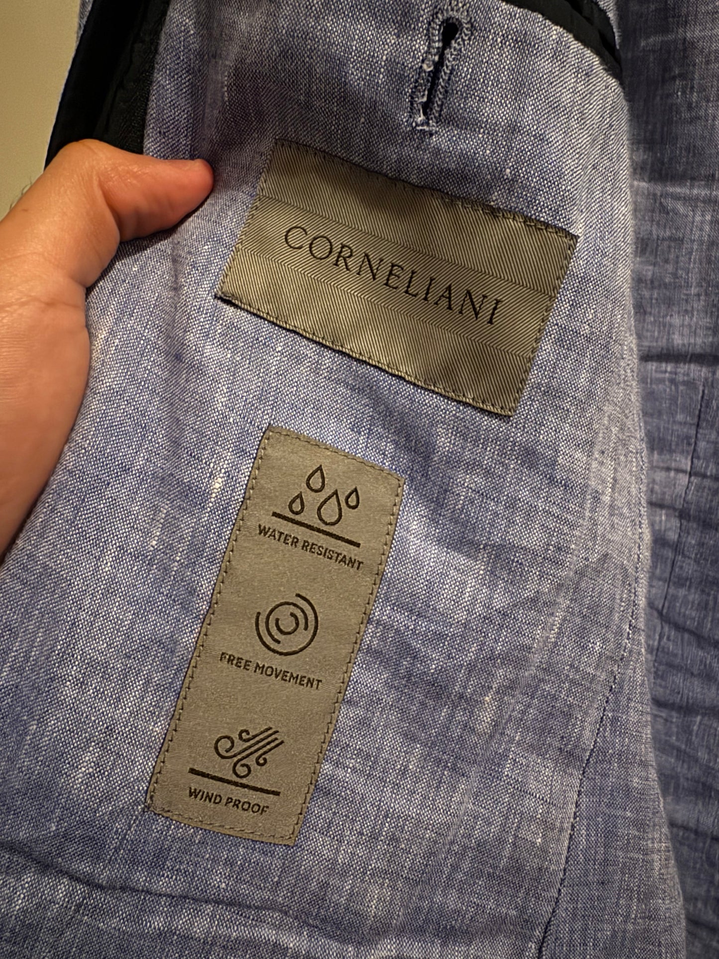 Corneliani Navy Blazer Jacket With Detachable Vest