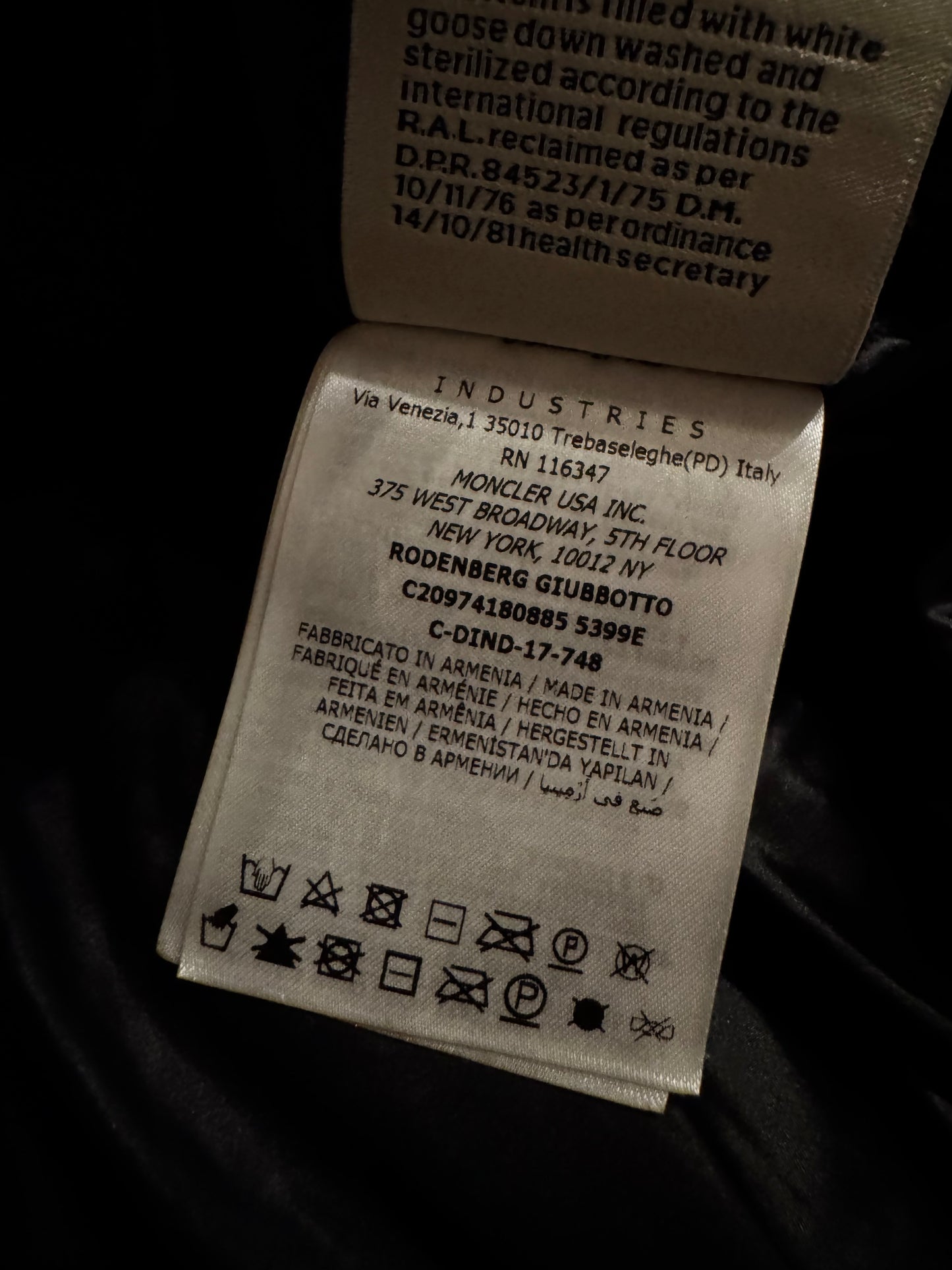 Moncler Rodenberg Grenoble Down Jacket