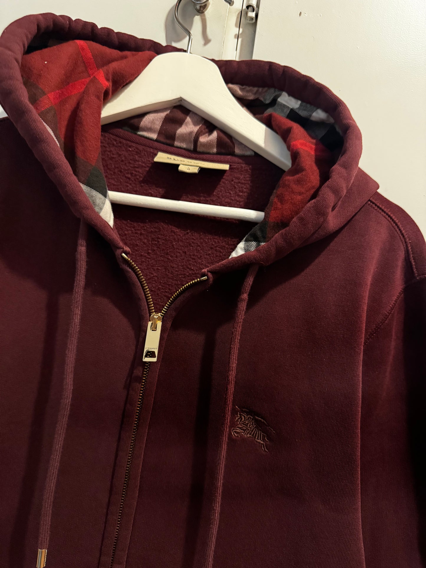 Burberry Check Zip Hoodie