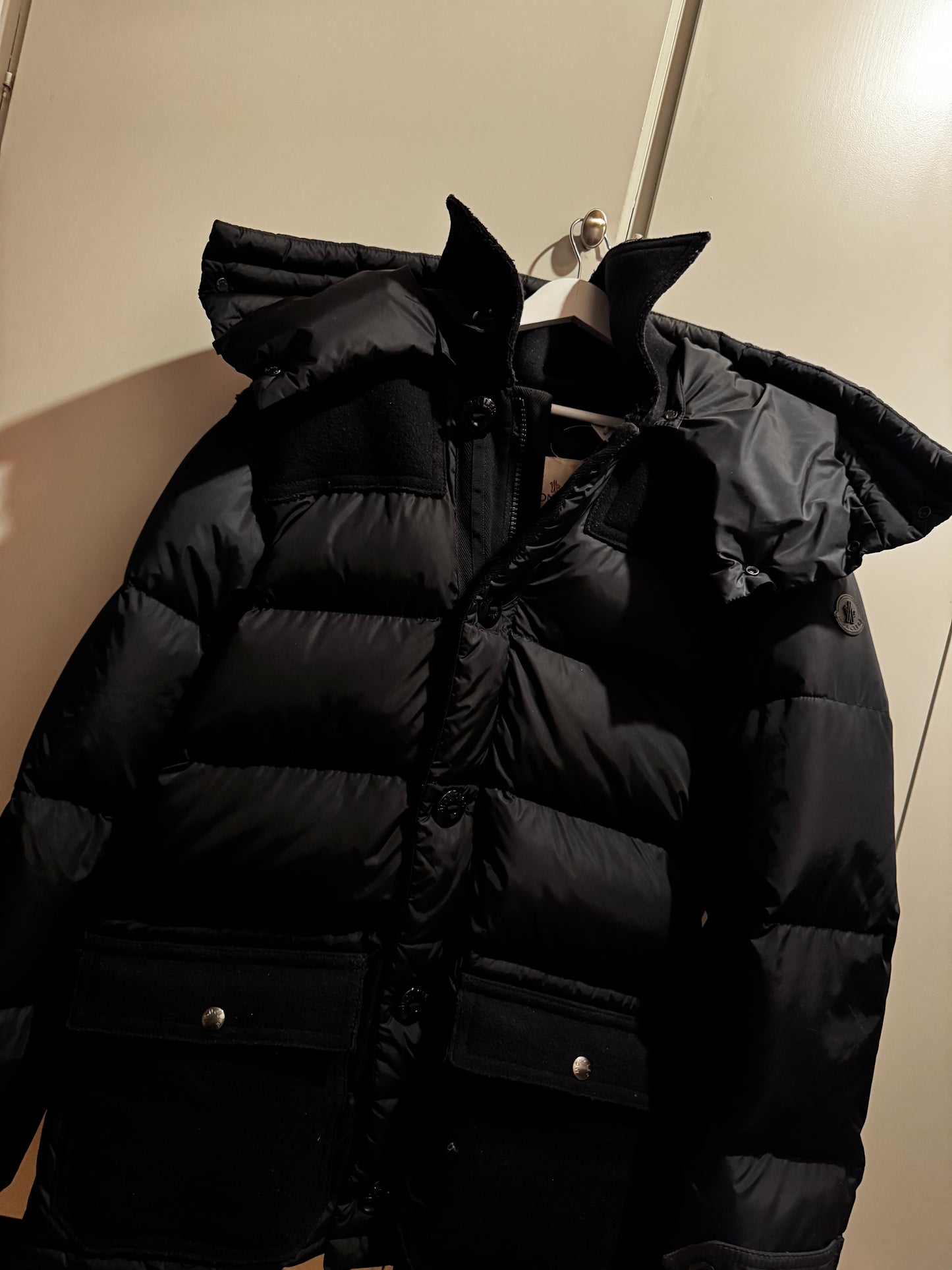Moncler Tourville Hooded Down Parka: Size LARGE