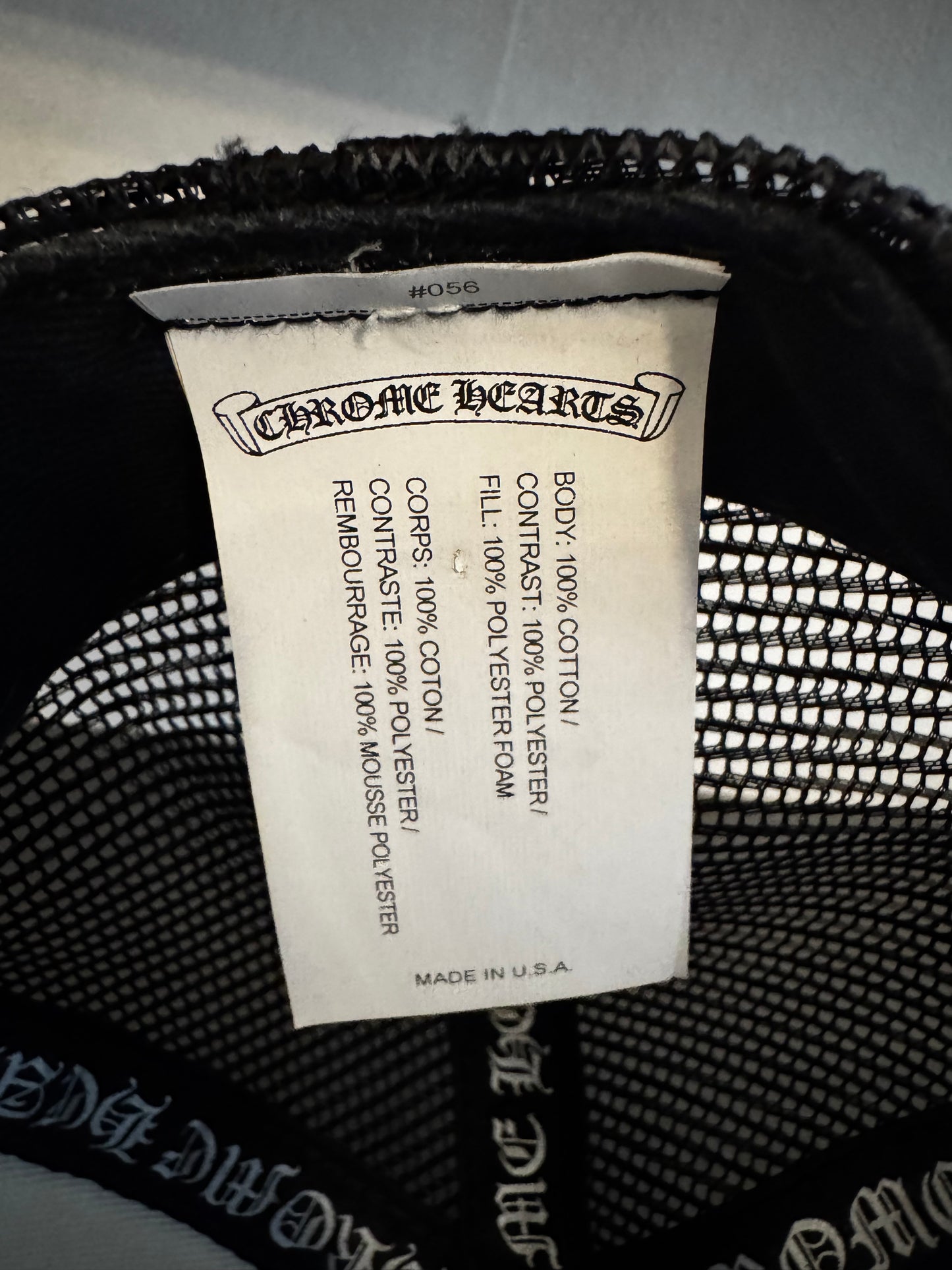 Chrome Hearts Ch Hollywood Trucker Hat