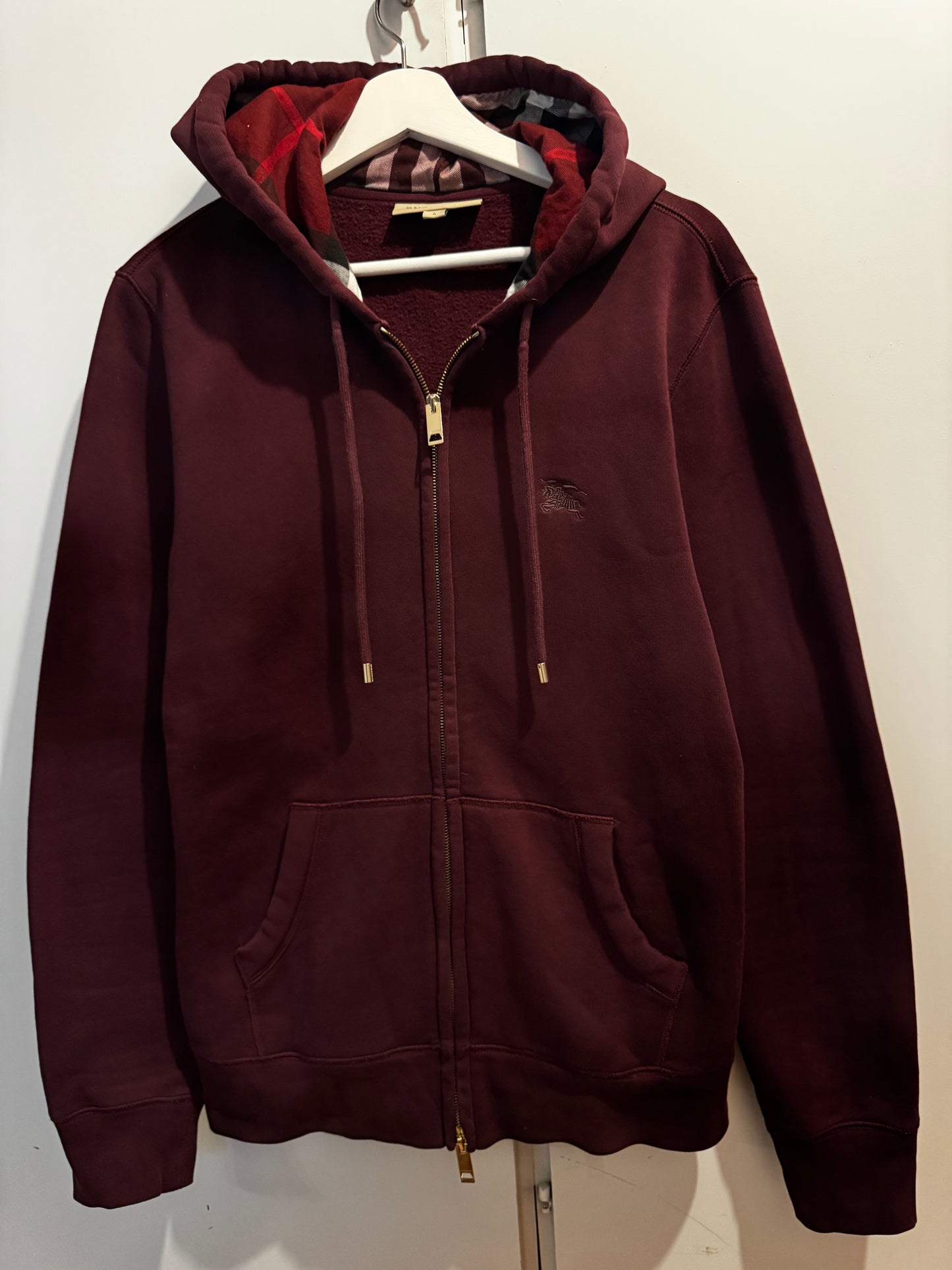 Burberry Check Zip Hoodie