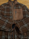 Burberry Check Panel Fleece Jacket