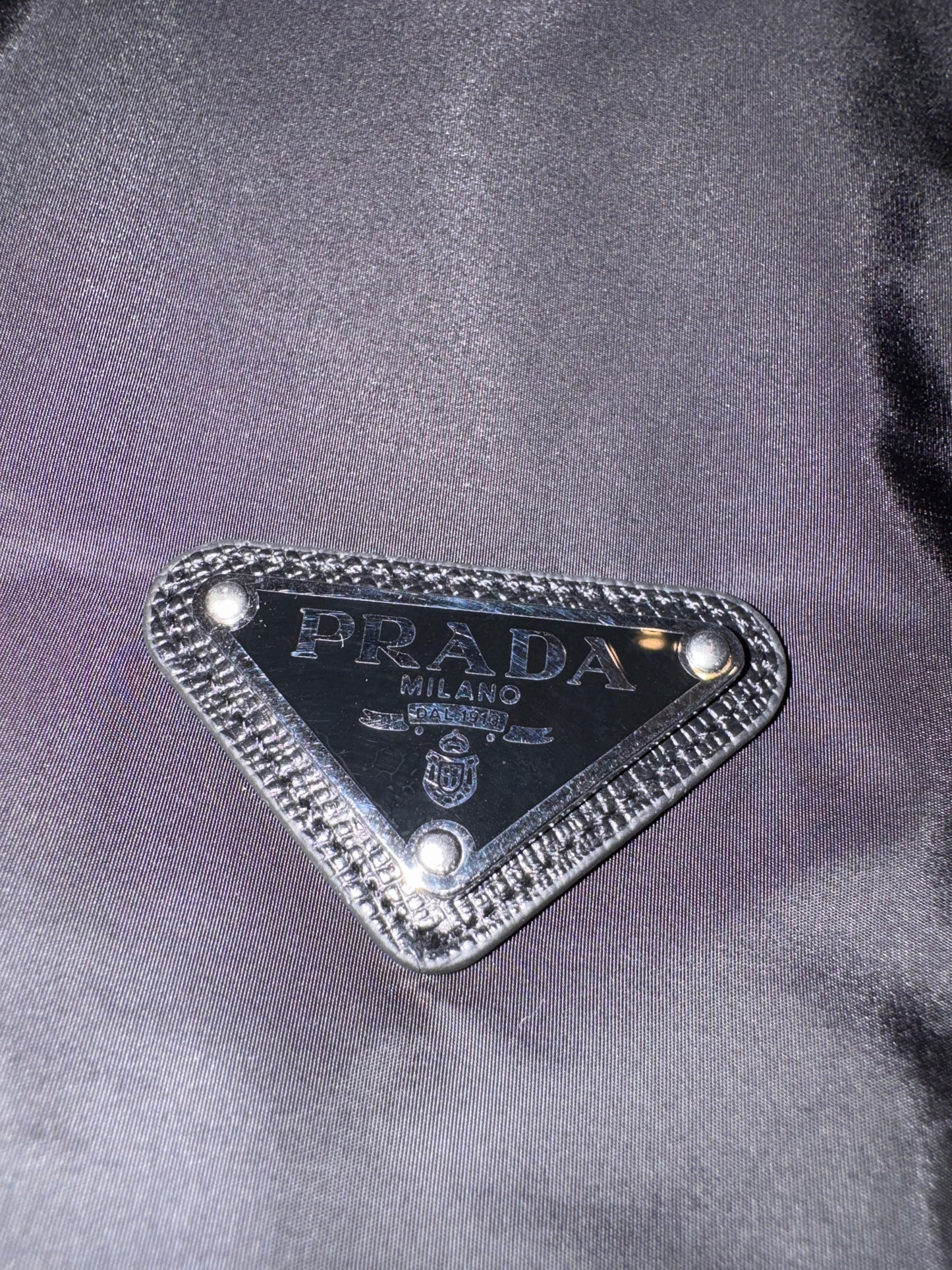 Prada Nylon Wool Zip Cardigan
