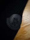 Moncler Ribbed Cardigan with Leather Trim