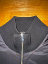 Prada Nylon Wool Zip Cardigan