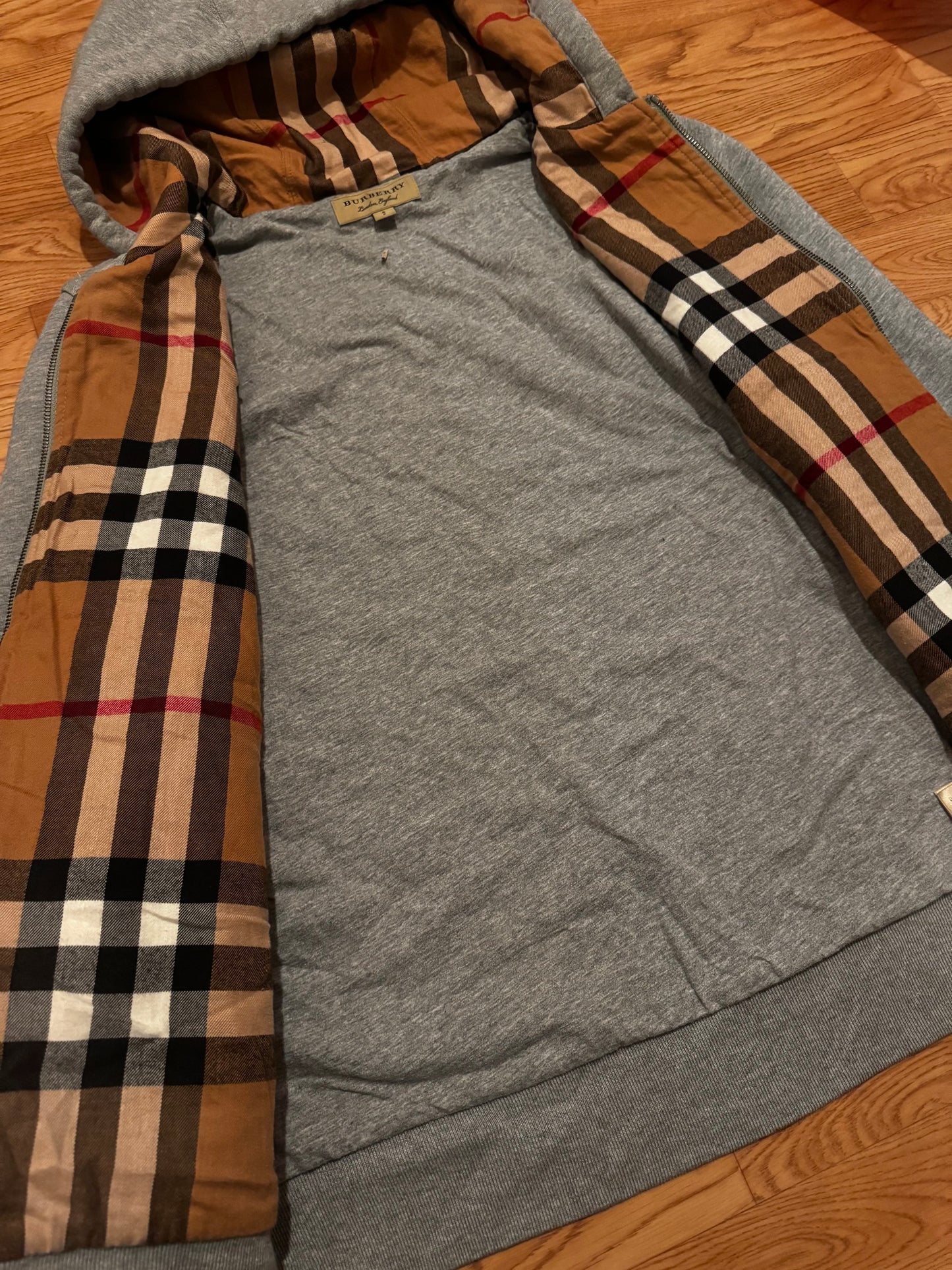 Burberry Check Zip Hoodie