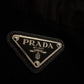 Prada Hooded Nylon Wool Zip Cardigan