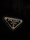 Prada Hooded Nylon Wool Zip Cardigan