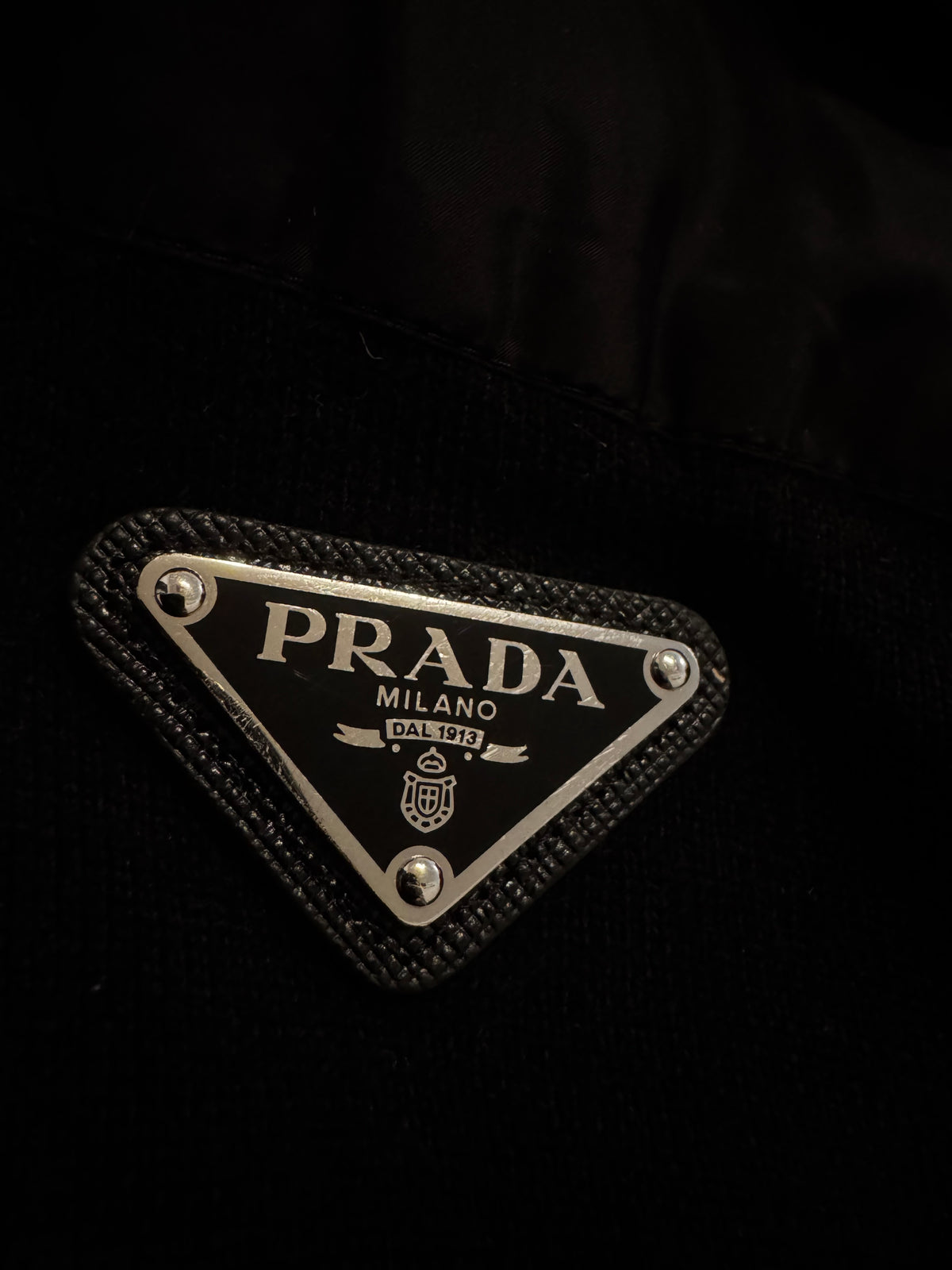 Prada Hooded Nylon Wool Zip Cardigan