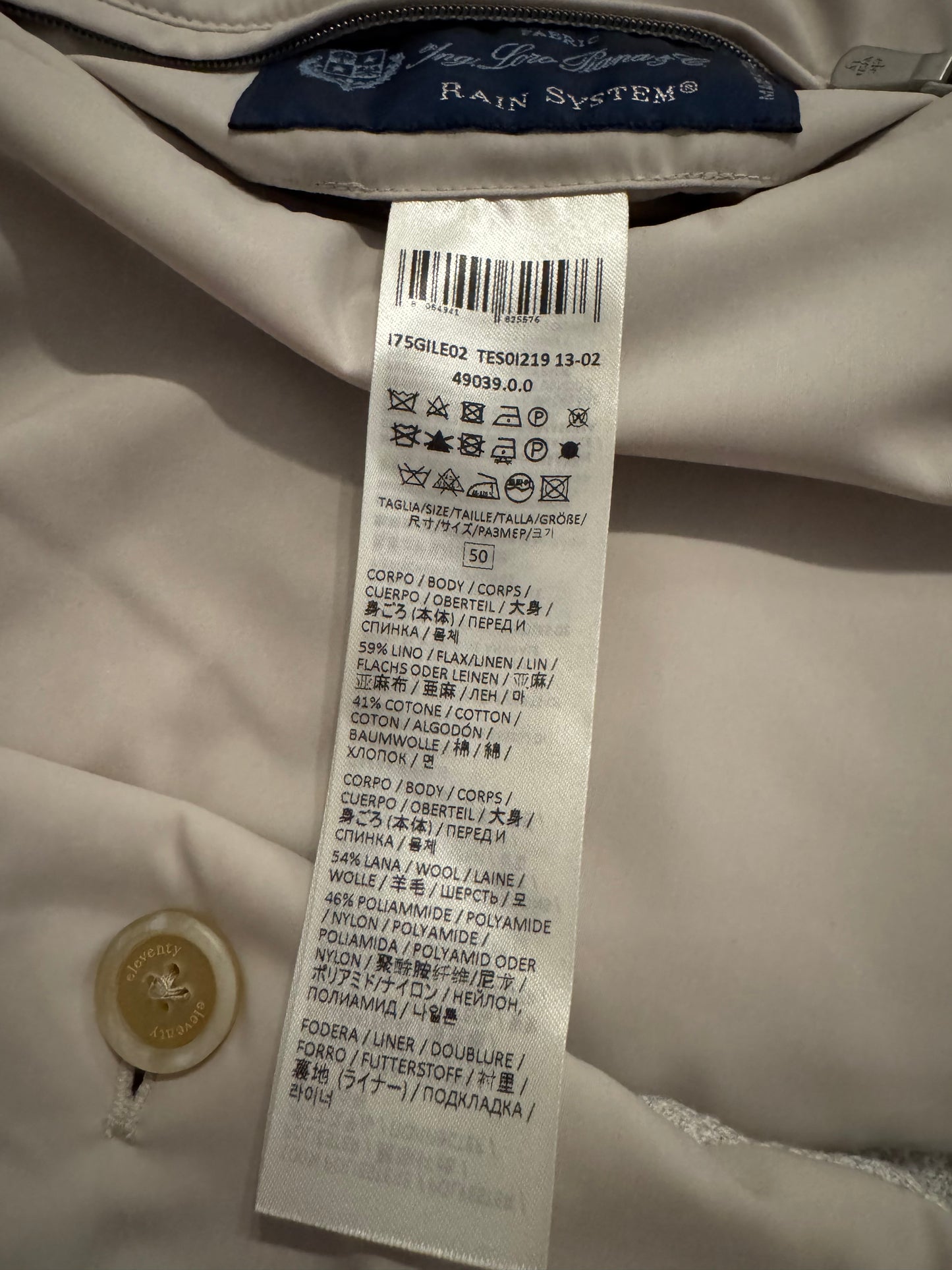 Loro Piana X Eleventy Reversible Vest