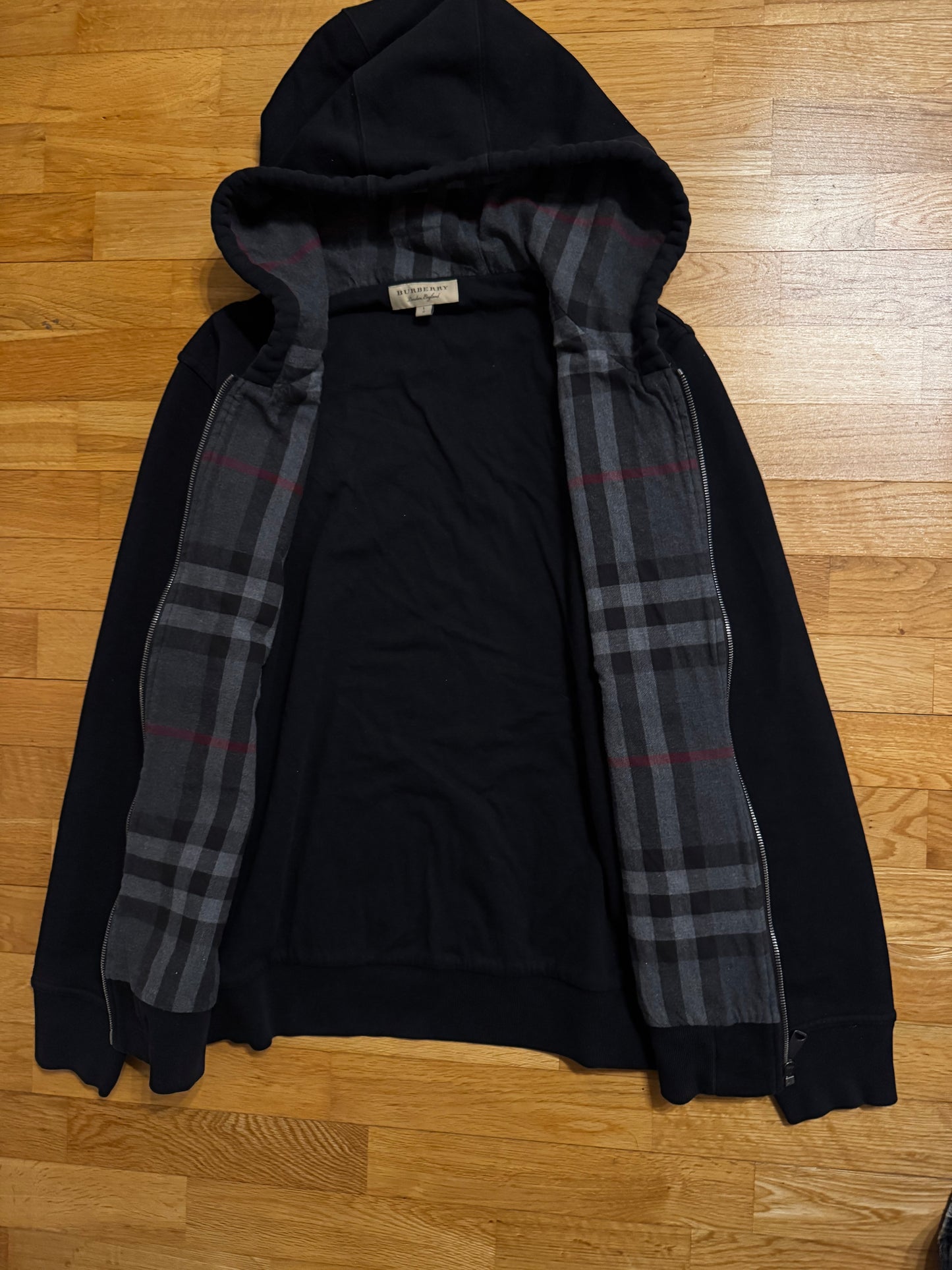 Burberry Check Zip Hoodie