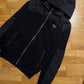 Prada Hooded Nylon Wool Zip Cardigan