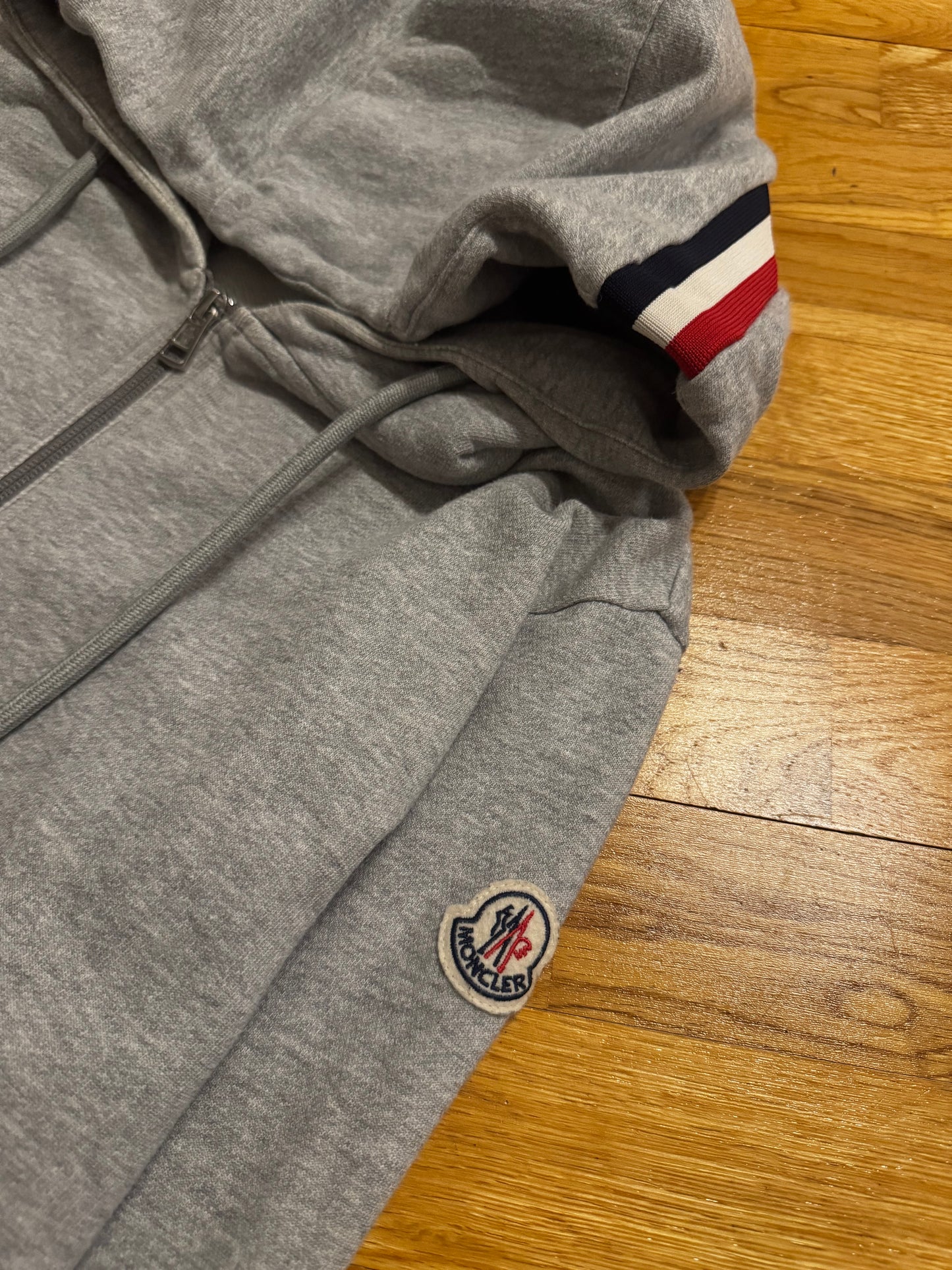 Moncler Tricolor Zip Up Hoodie