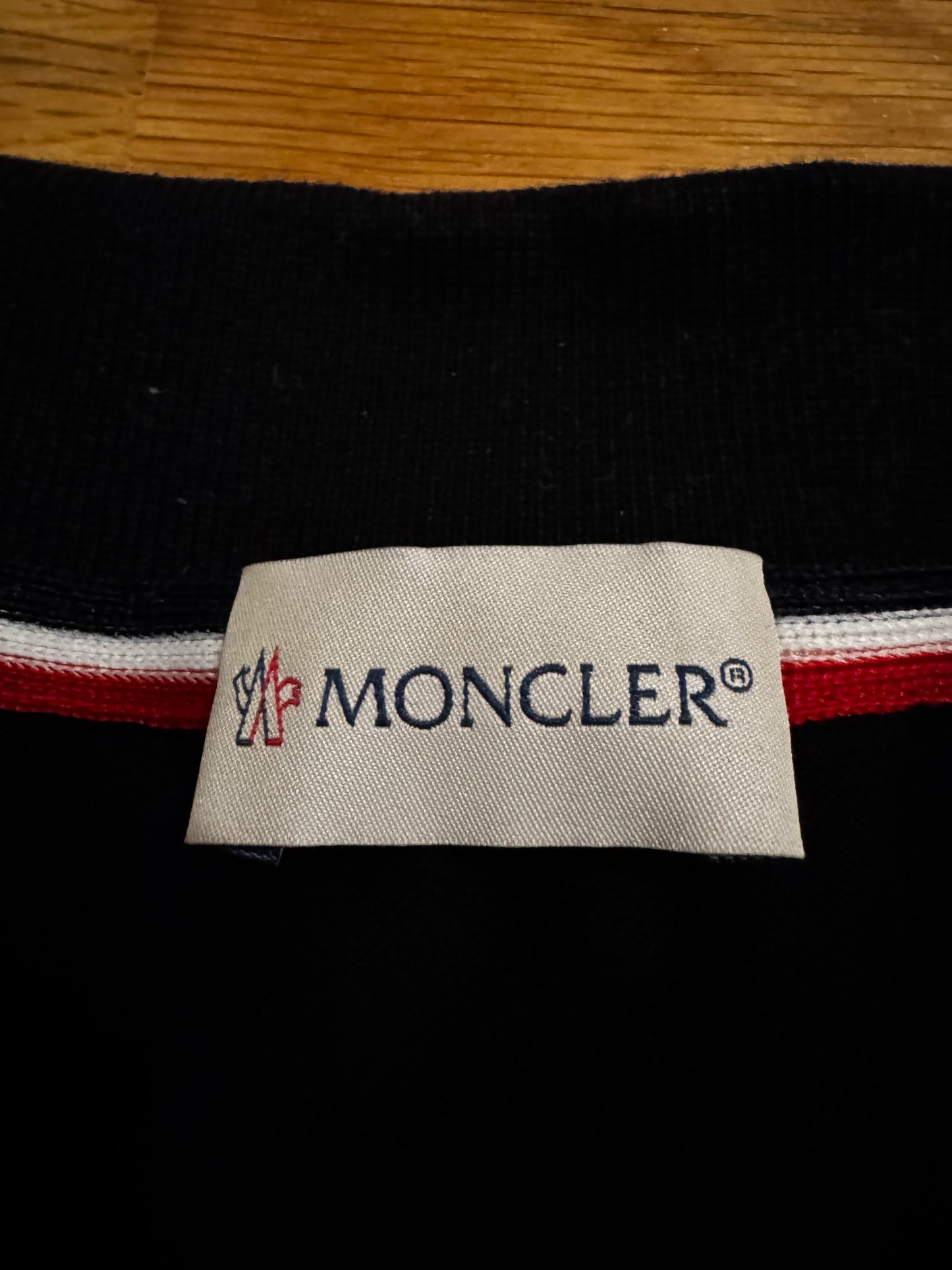 Moncler Long Sleeve Piqué Polo