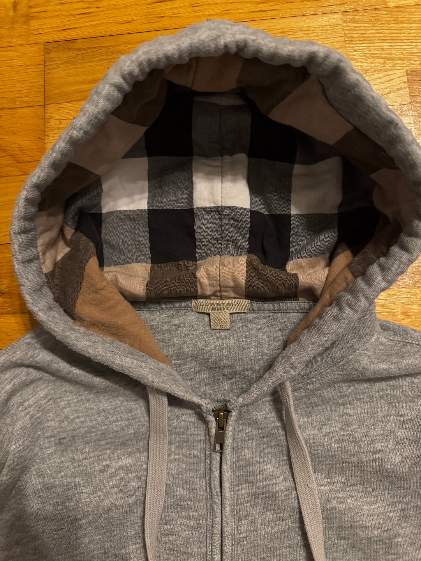 Burberry Check Zip Hoodie