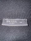 Prada Nylon Wool Zip Cardigan