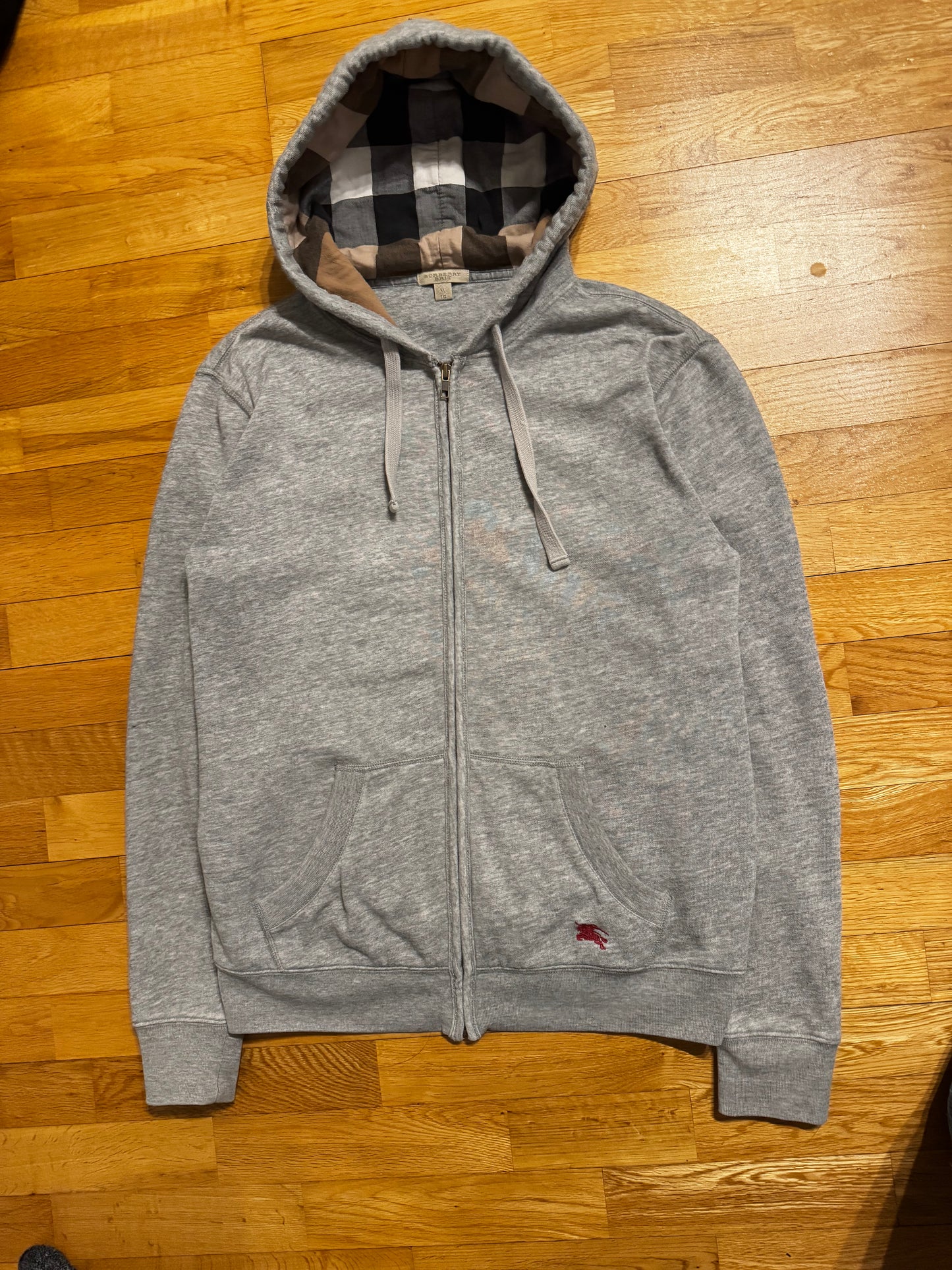 Burberry Check Zip Hoodie