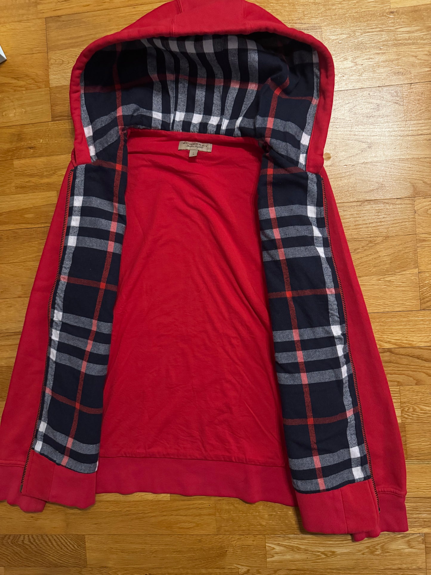 Burberry Check Zip Hoodie