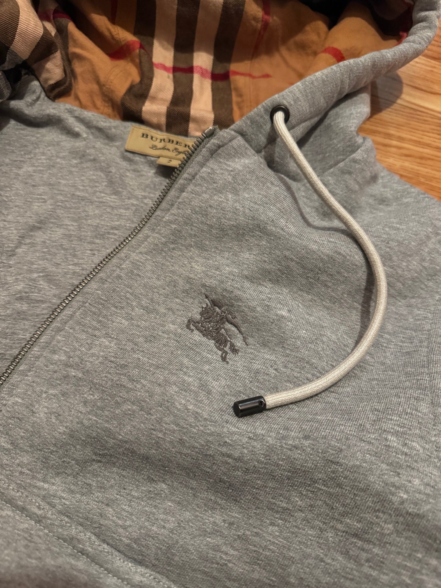 Burberry Check Zip Hoodie