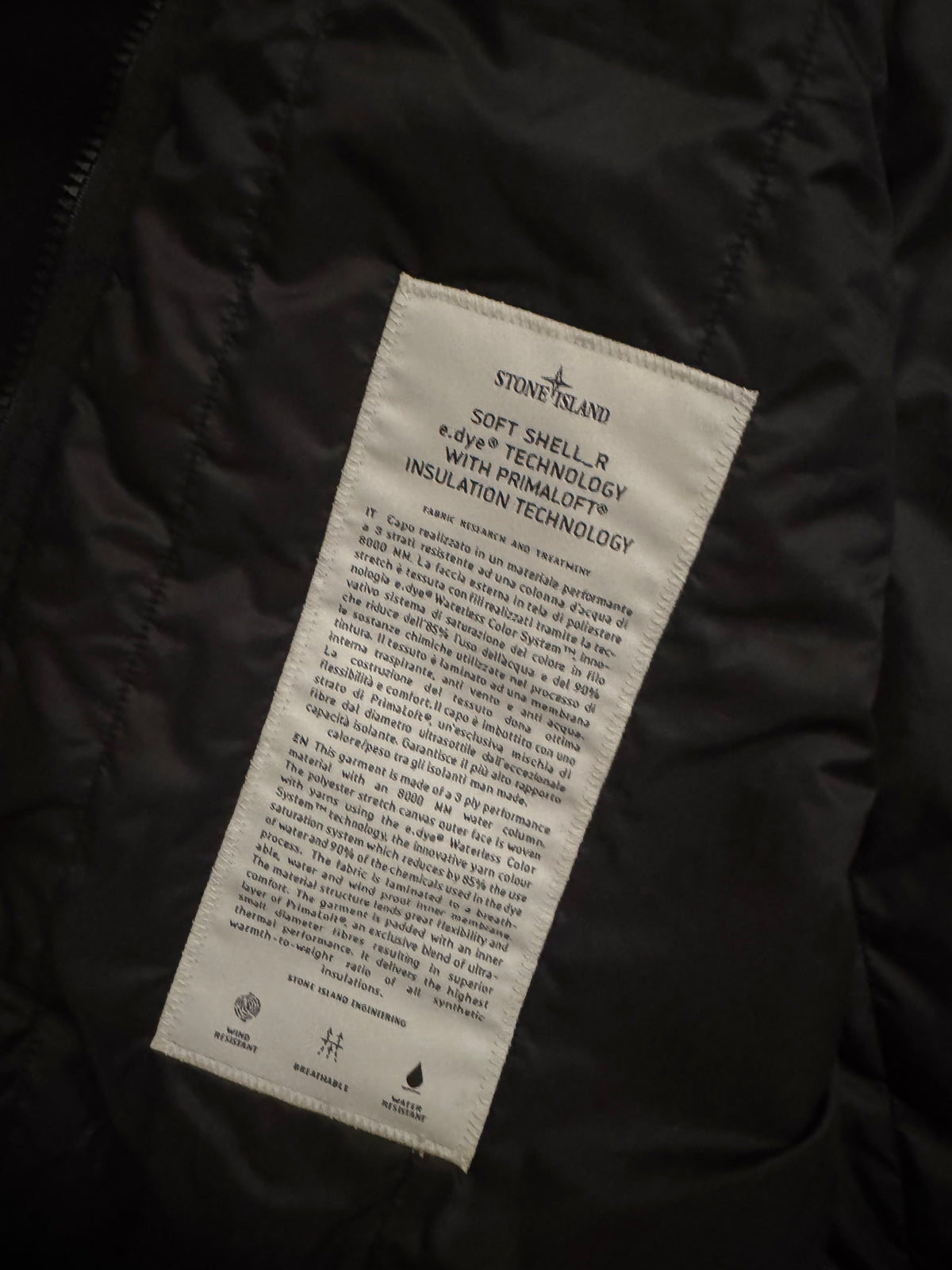 Stone Island Soft Shell Primaloft Jacket