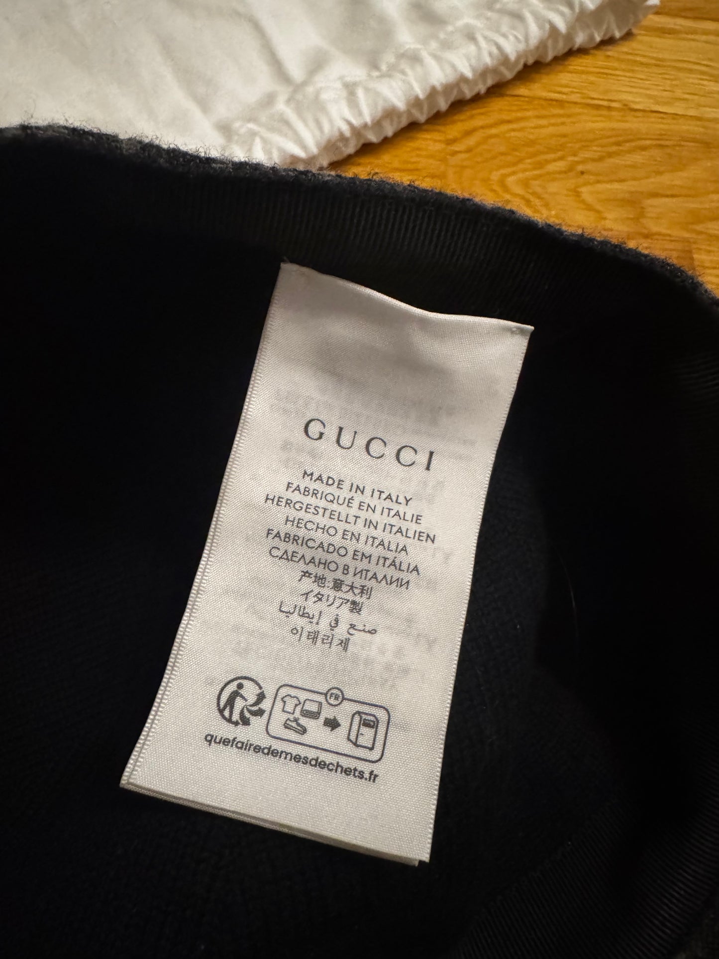 Gucci GG Flannel Wool Baseball Cap