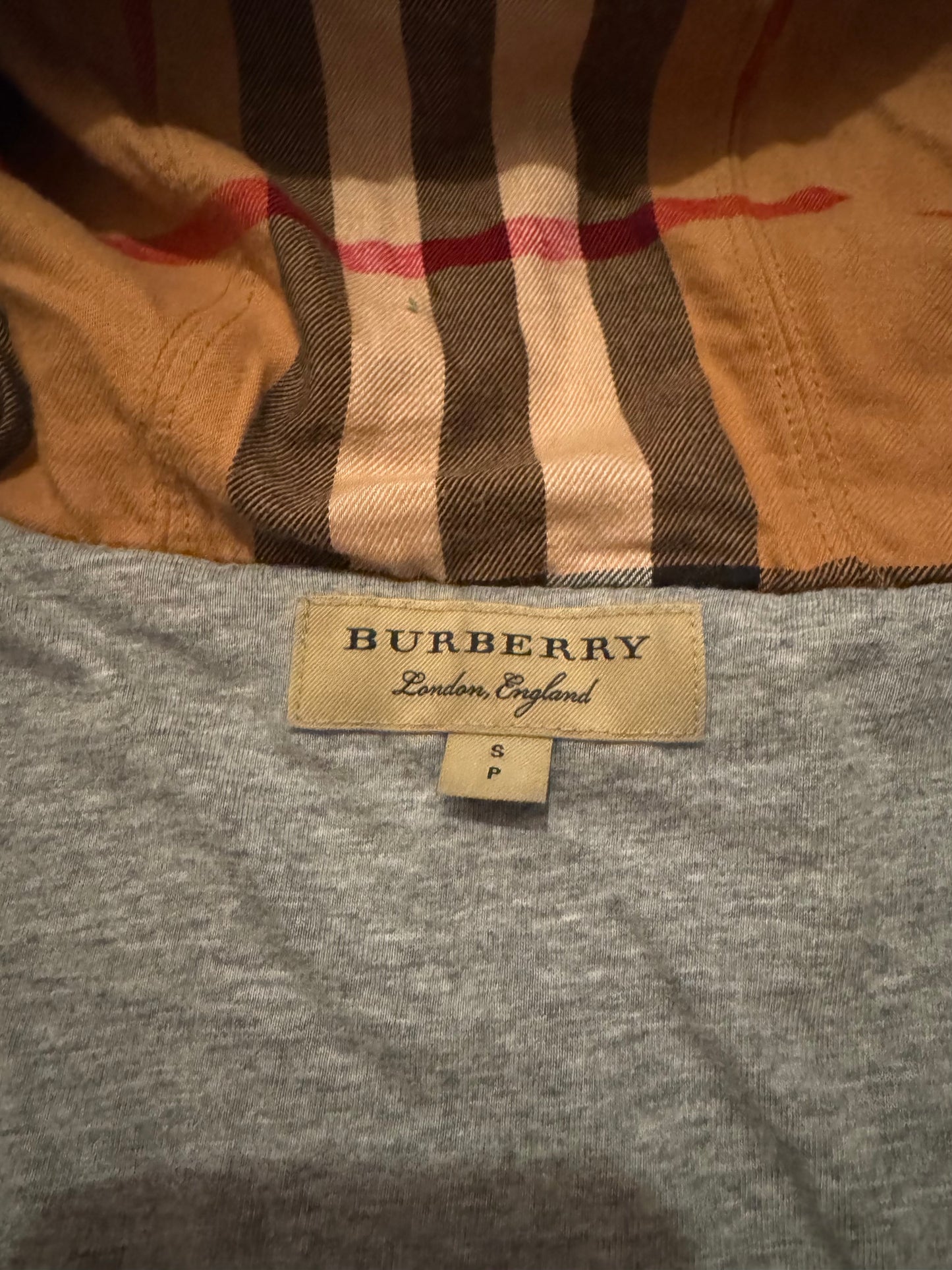 Burberry Check Zip Hoodie