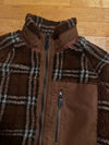 Burberry Check Panel Fleece Jacket