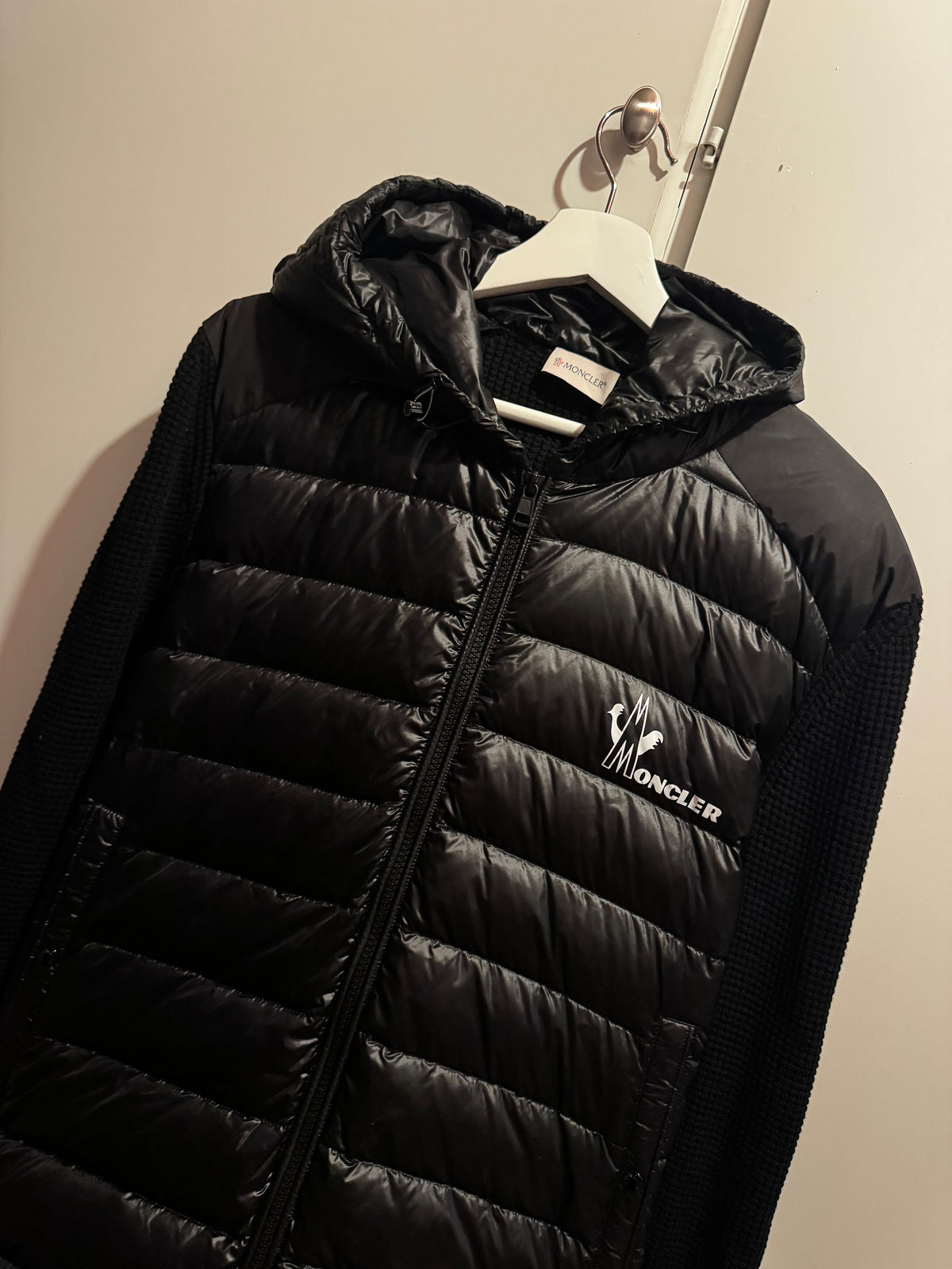 Moncler Down Hooded Cardigan