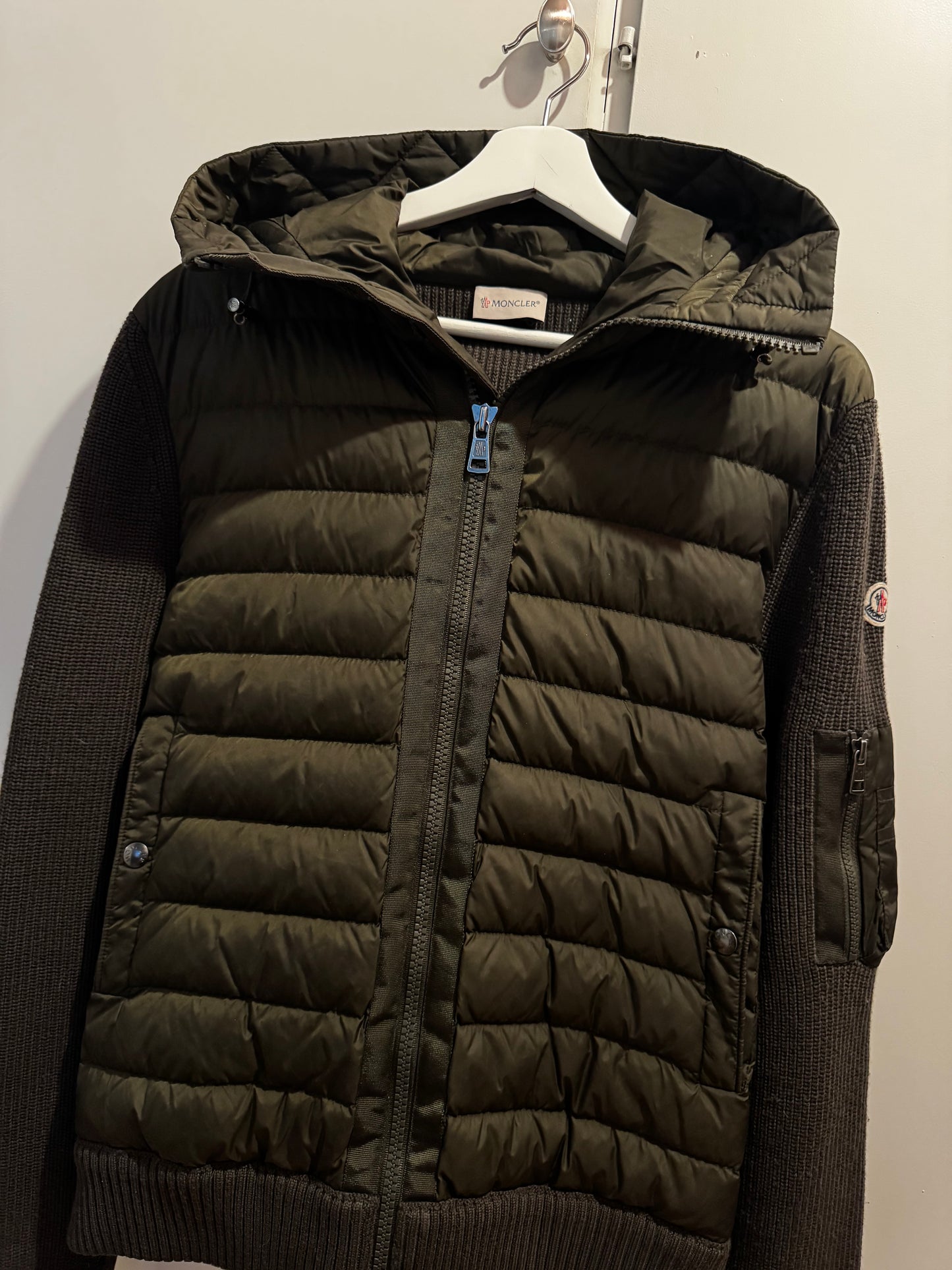 Moncler Down Hooded Cardigan