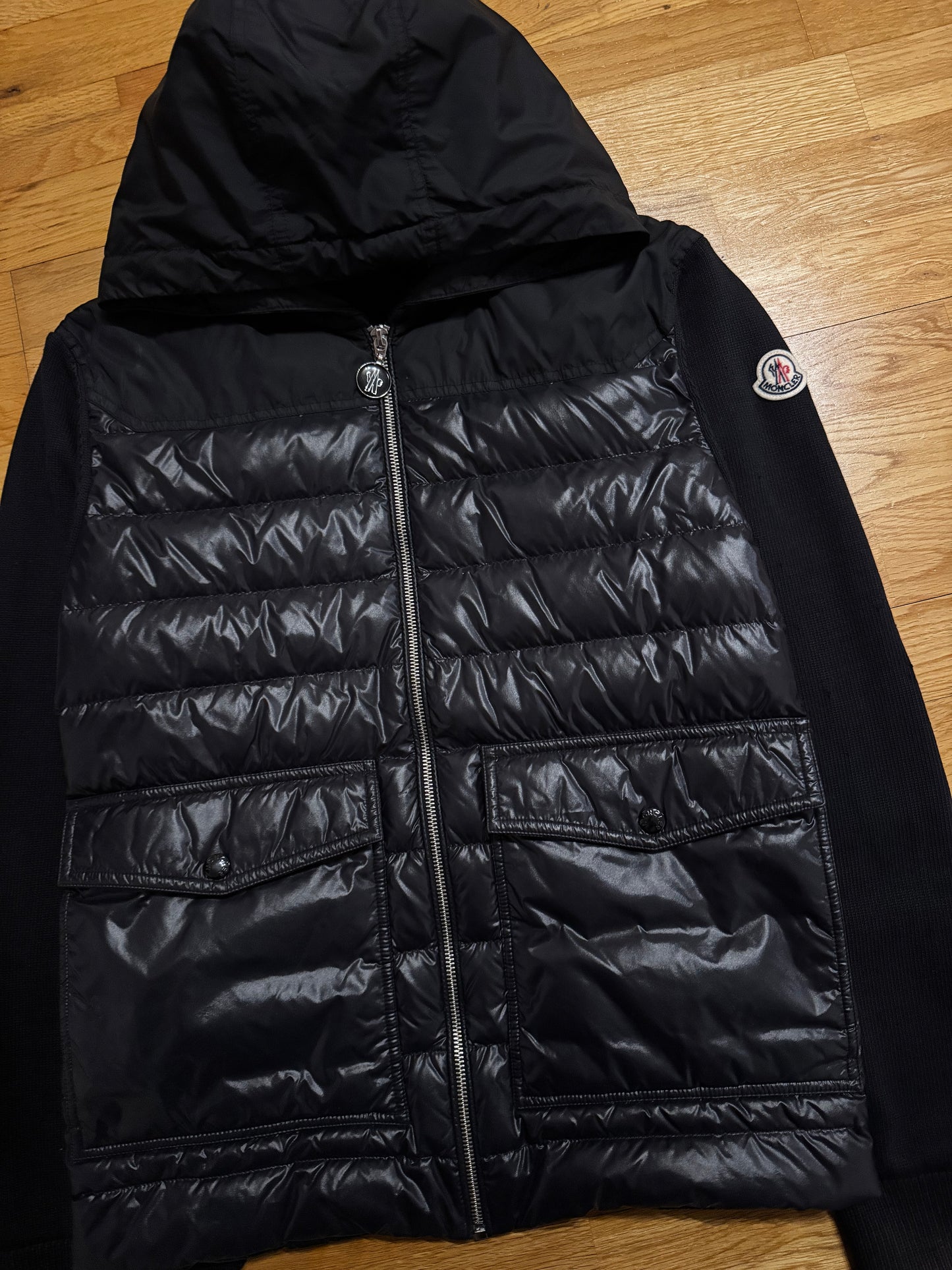 Moncler Down Hooded Cardigan