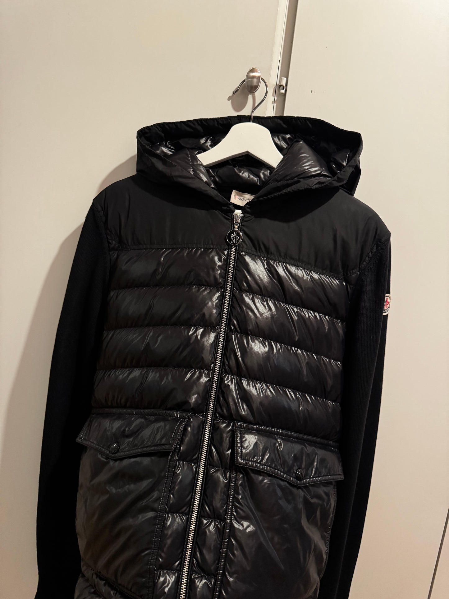 Moncler Down Hooded Cardigan